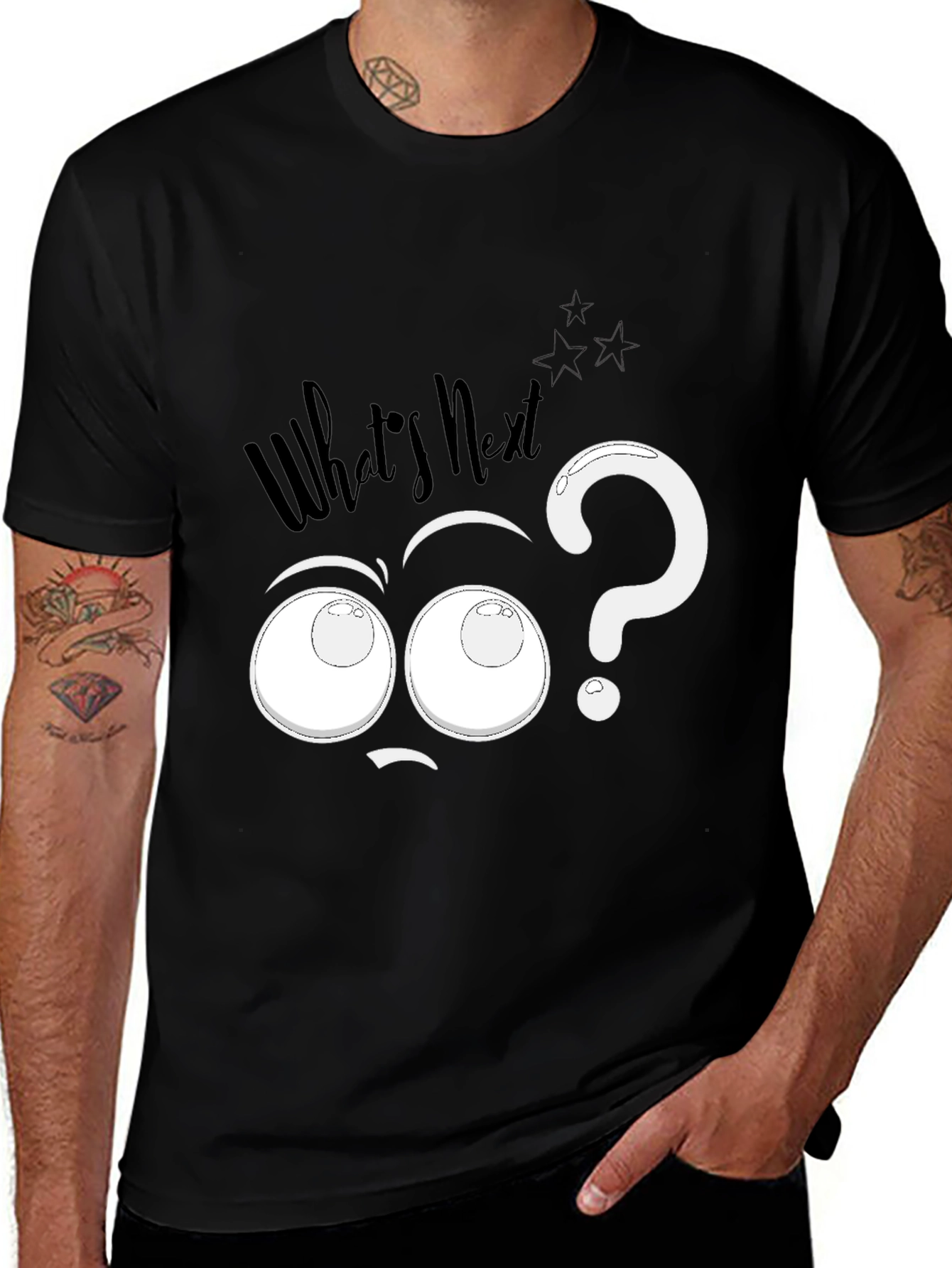 Variant 22 of What's Next T-Shirt, Question Mark Graphic Tee