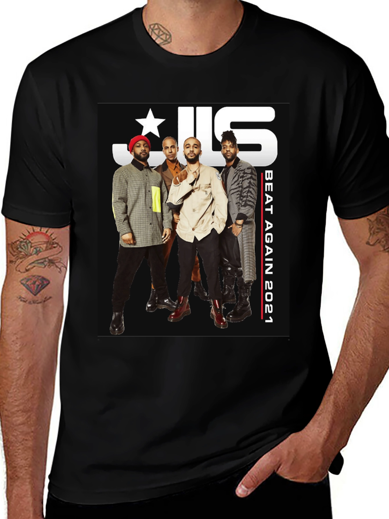 JLS Beat Again 2021 Black T-Shirt
