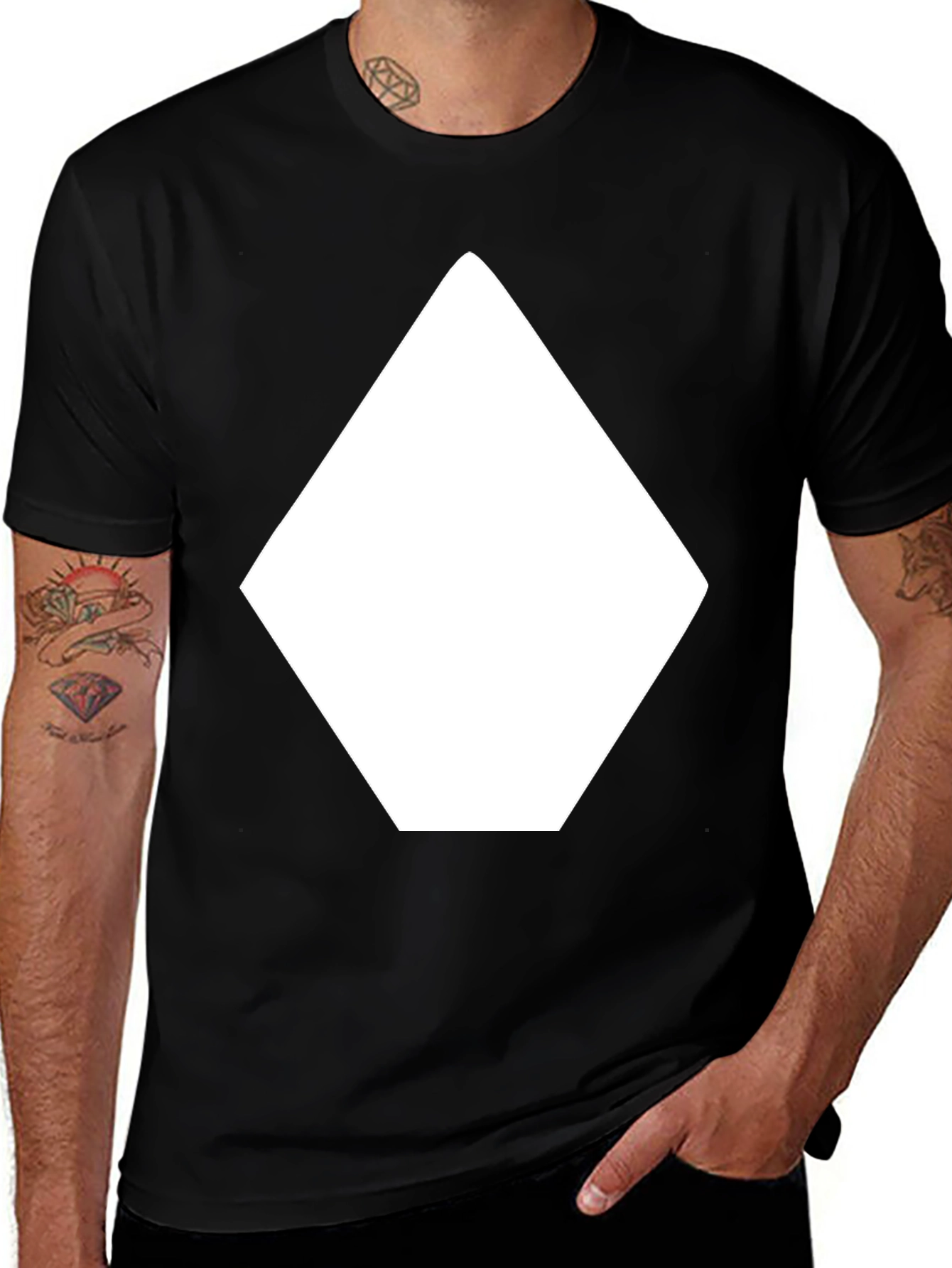 Variant 26 of Geometric Graphic Tee - Bold Minimalist Design