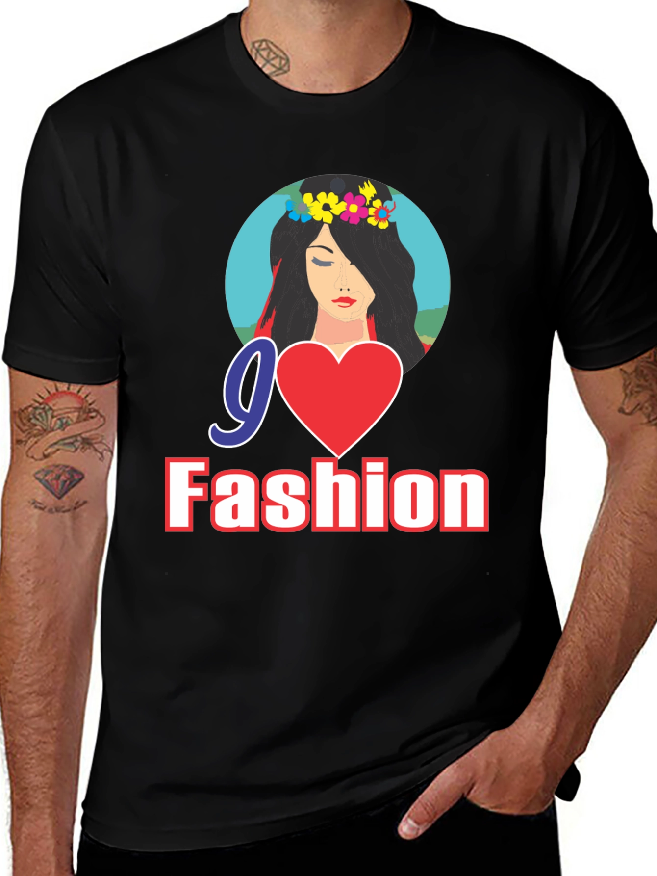 Variant 4 of Go Fashion Black Graphic Tee