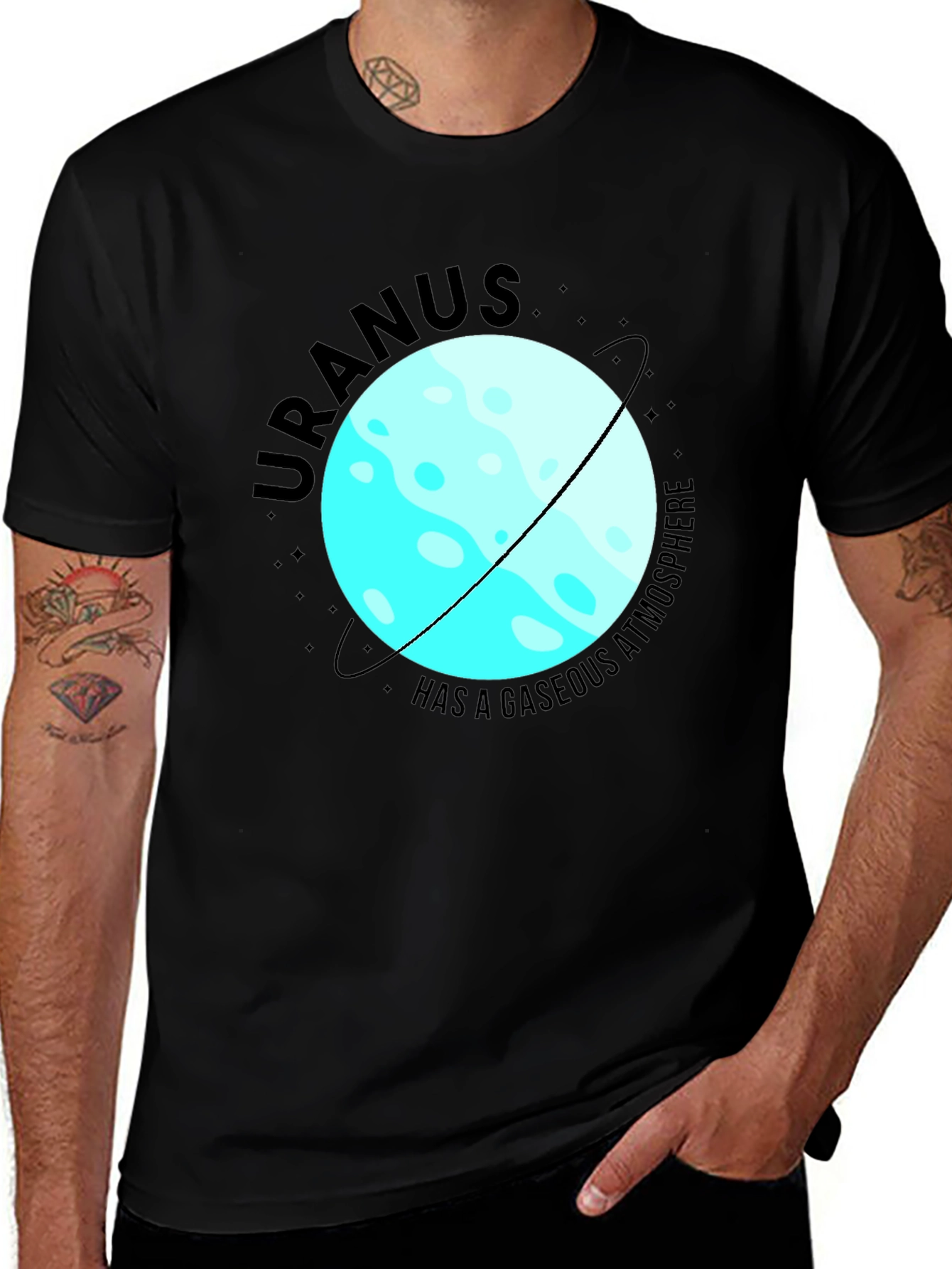 Variant 30 of Uranus Gaseous Atmosphere Graphic T-Shirt