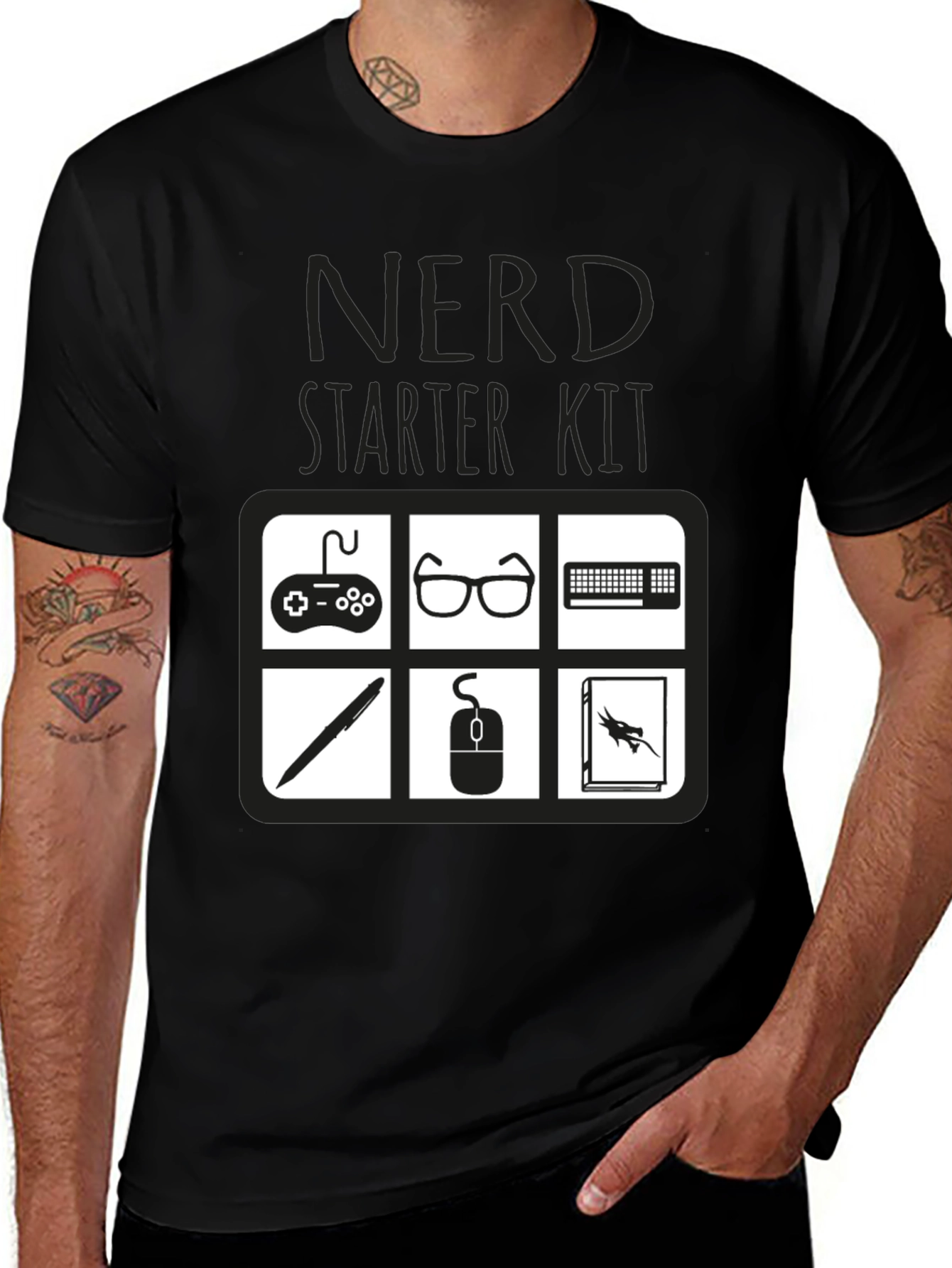 Variant 30 of Nerd Starter Kit T-Shirt - Geeky Gamer Tee