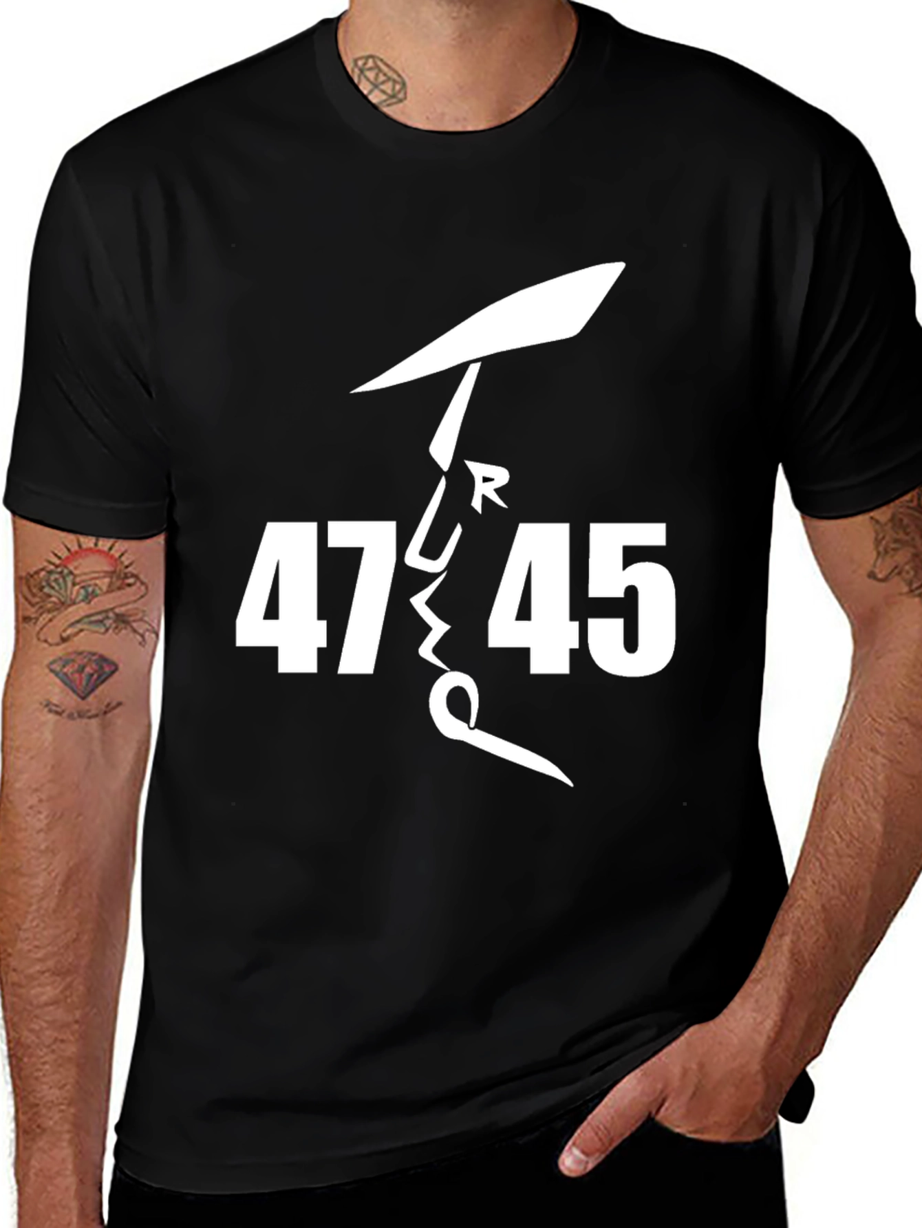 Variant 17 of 47 > 45 Trump Parody Graphic Tee