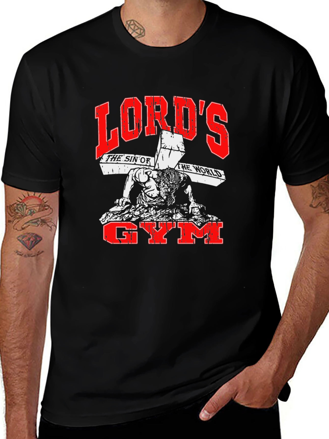 Lord's Gym Black Graphic Tee