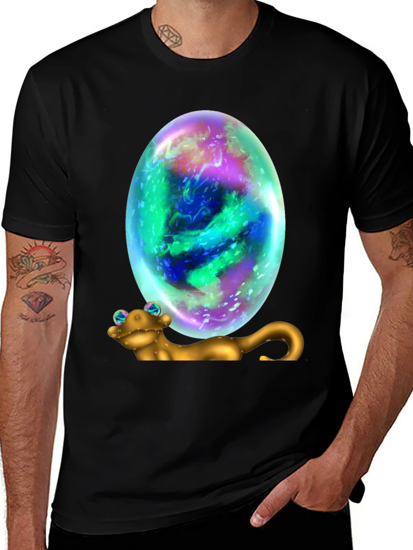 Variant 20 of Whimsical Frog & Orb Graphic Tee