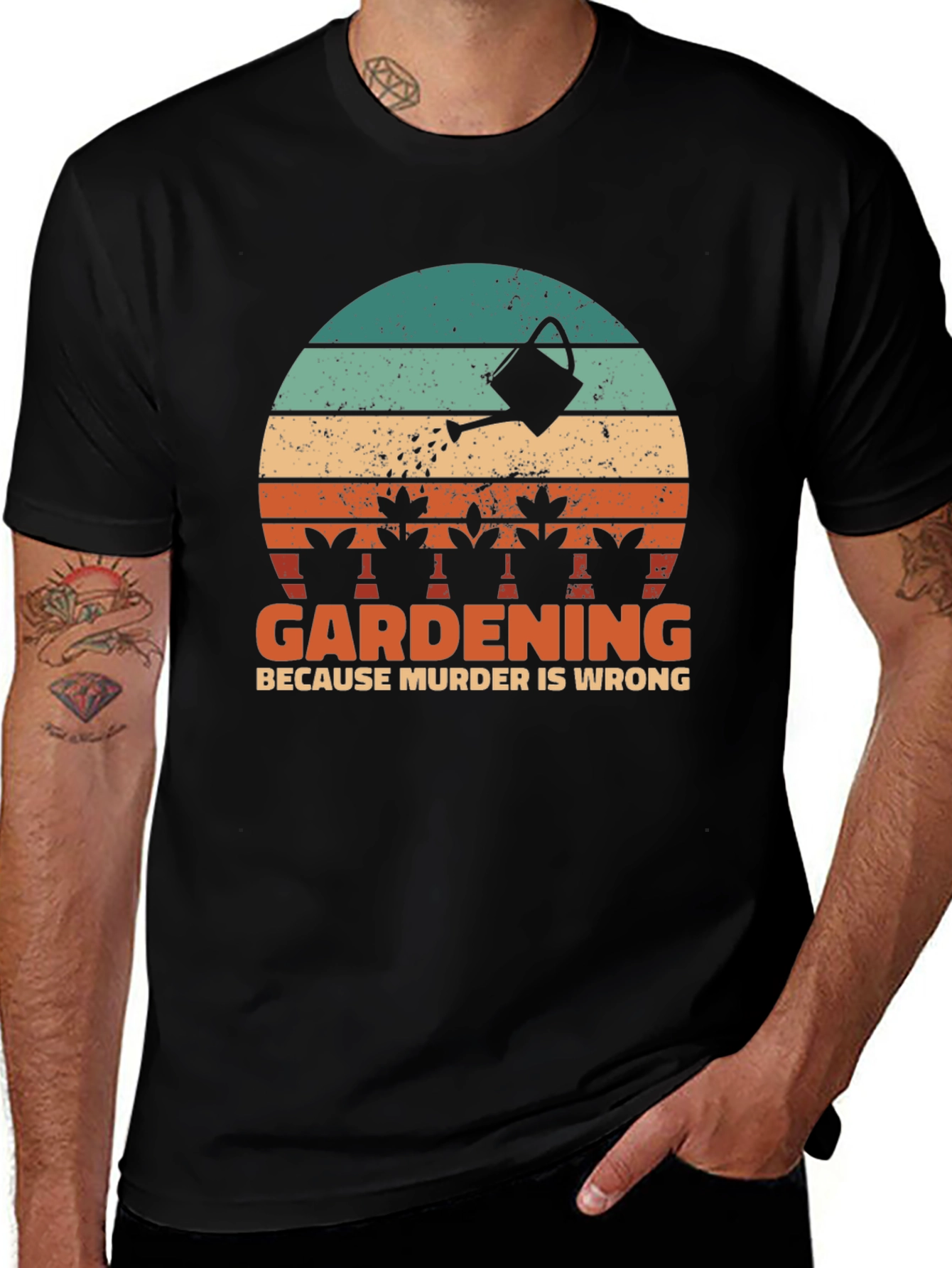 Variant 12 of Gardening Because Murder Is Wrong Graphic Tee