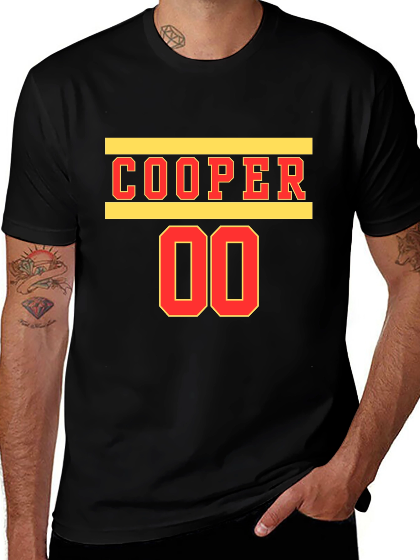 Variant 17 of Cooper 00 Graphic Tee - Black