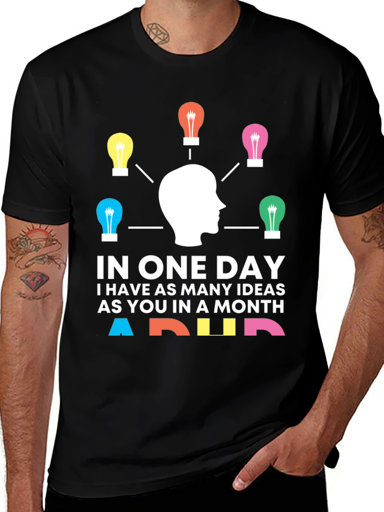 ADHD Ideas T-Shirt - Unique Brainstorming Design