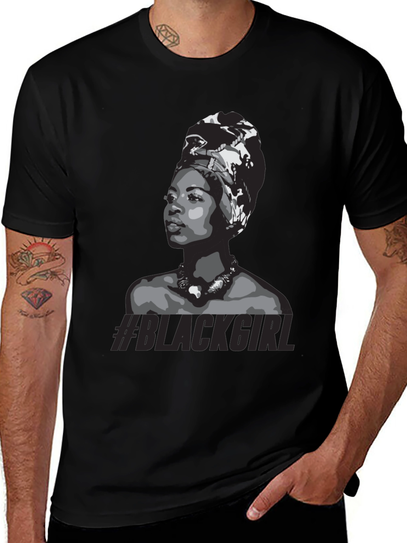 Variant 21 of Black Girl Graphic Tee - Unisex T-Shirt