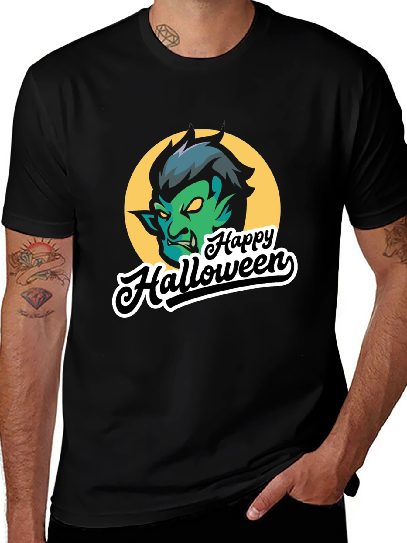 Happy Halloween Monster Graphic T-Shirt