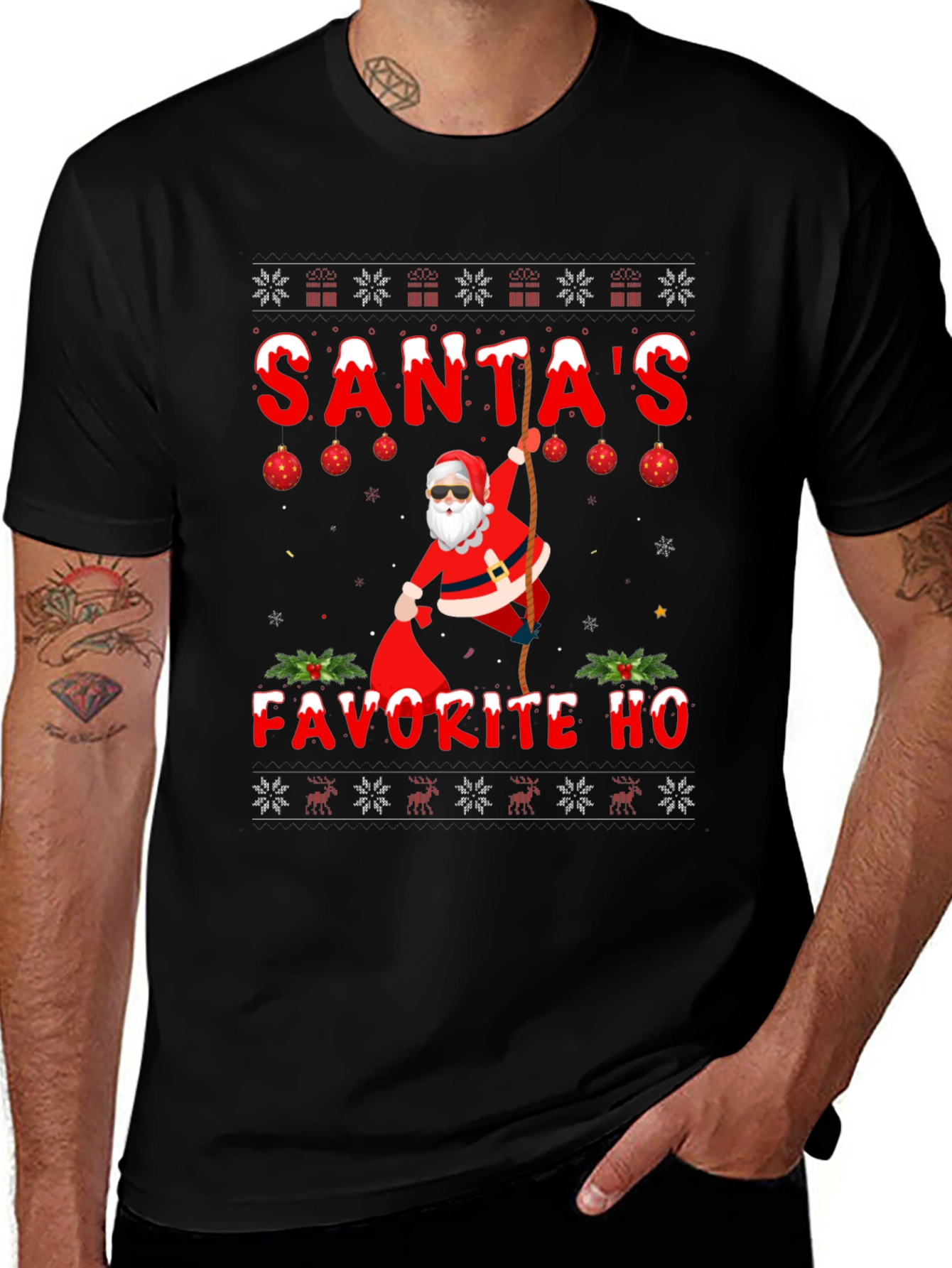 Santa's Favorite HO Christmas T-Shirt