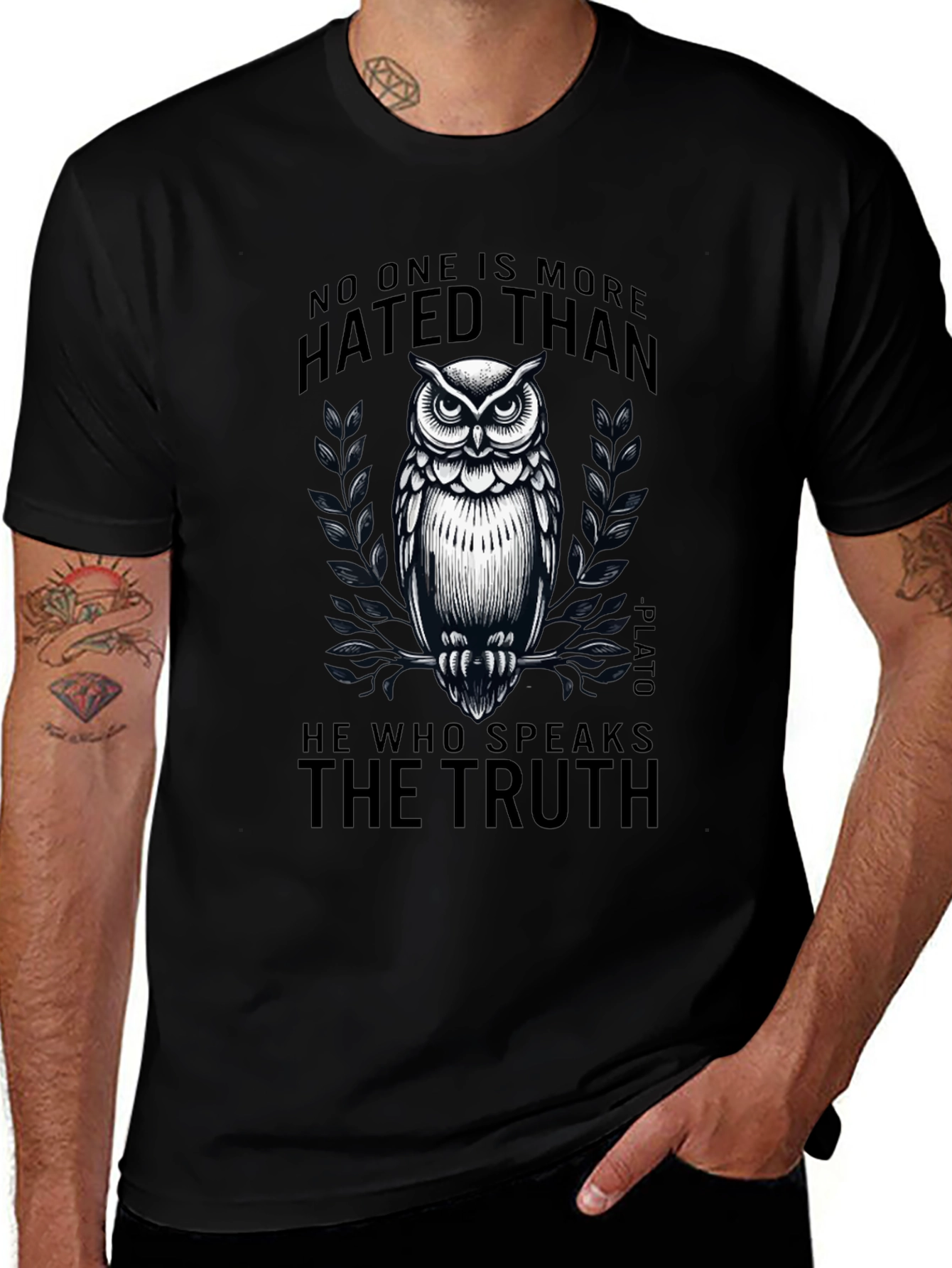 Variant 17 of Truth Seeker Owl Graphic T-Shirt