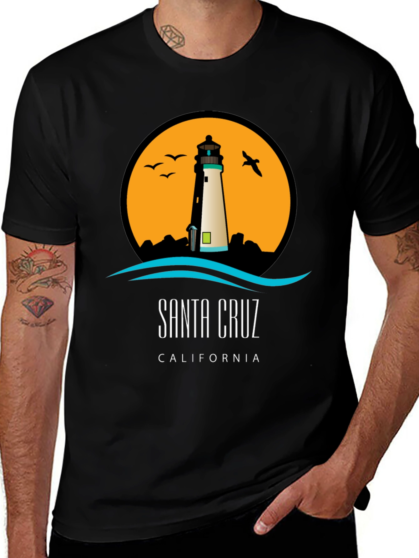 Santa Cruz Lighthouse Graphic Tee