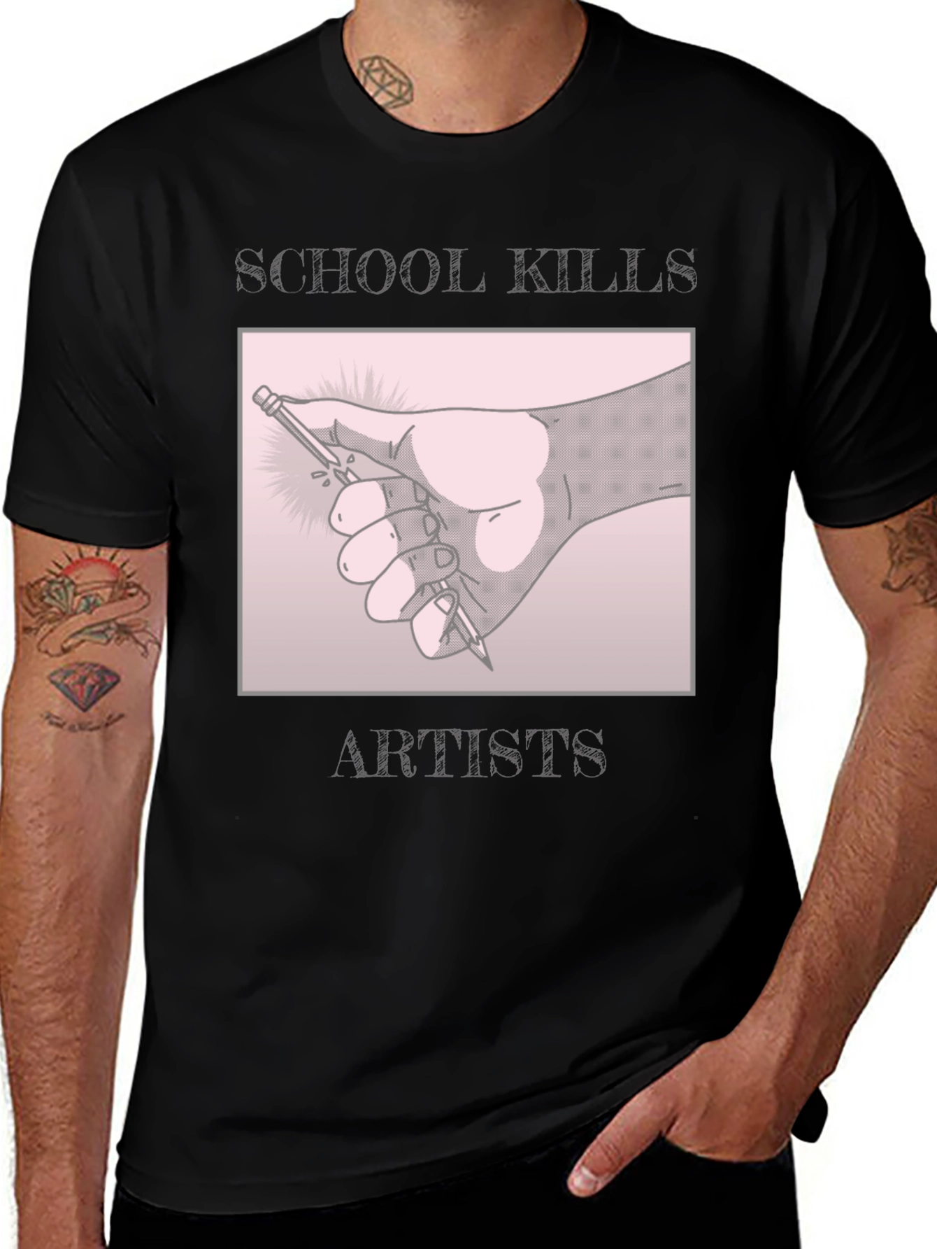 Variant 13 of School Kills Artists T-Shirt