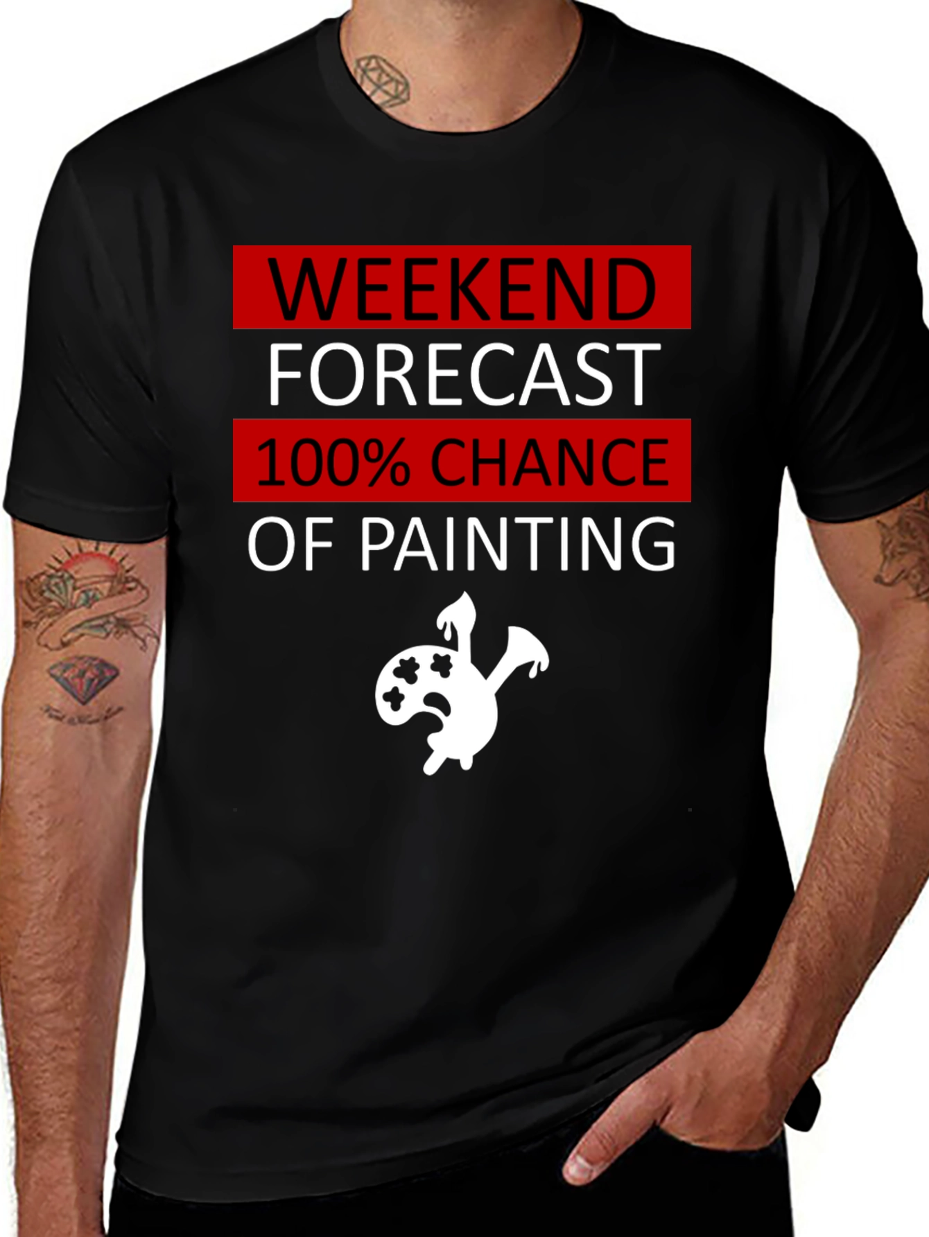 Variant 5 of Weekend Painting T-Shirt: Artist Forecast