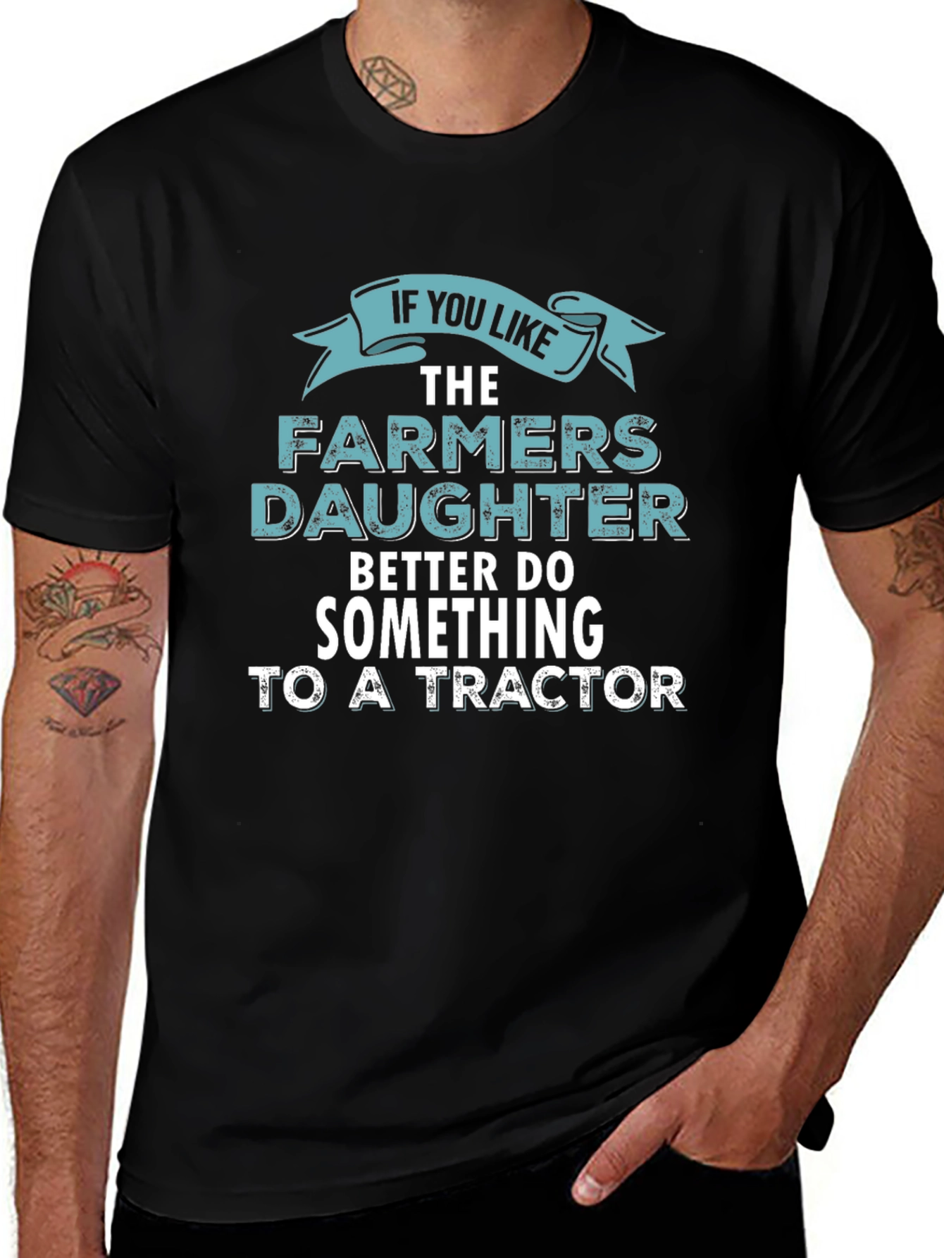 Variant 30 of Farmers Daughter T-Shirt Funny Tractor Tee
