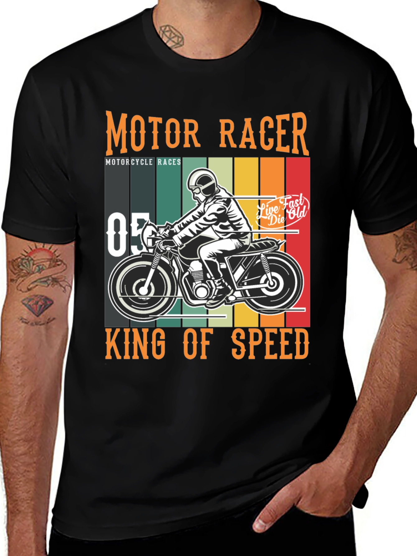 Variant 18 of Motor Racer King of Speed T-Shirt