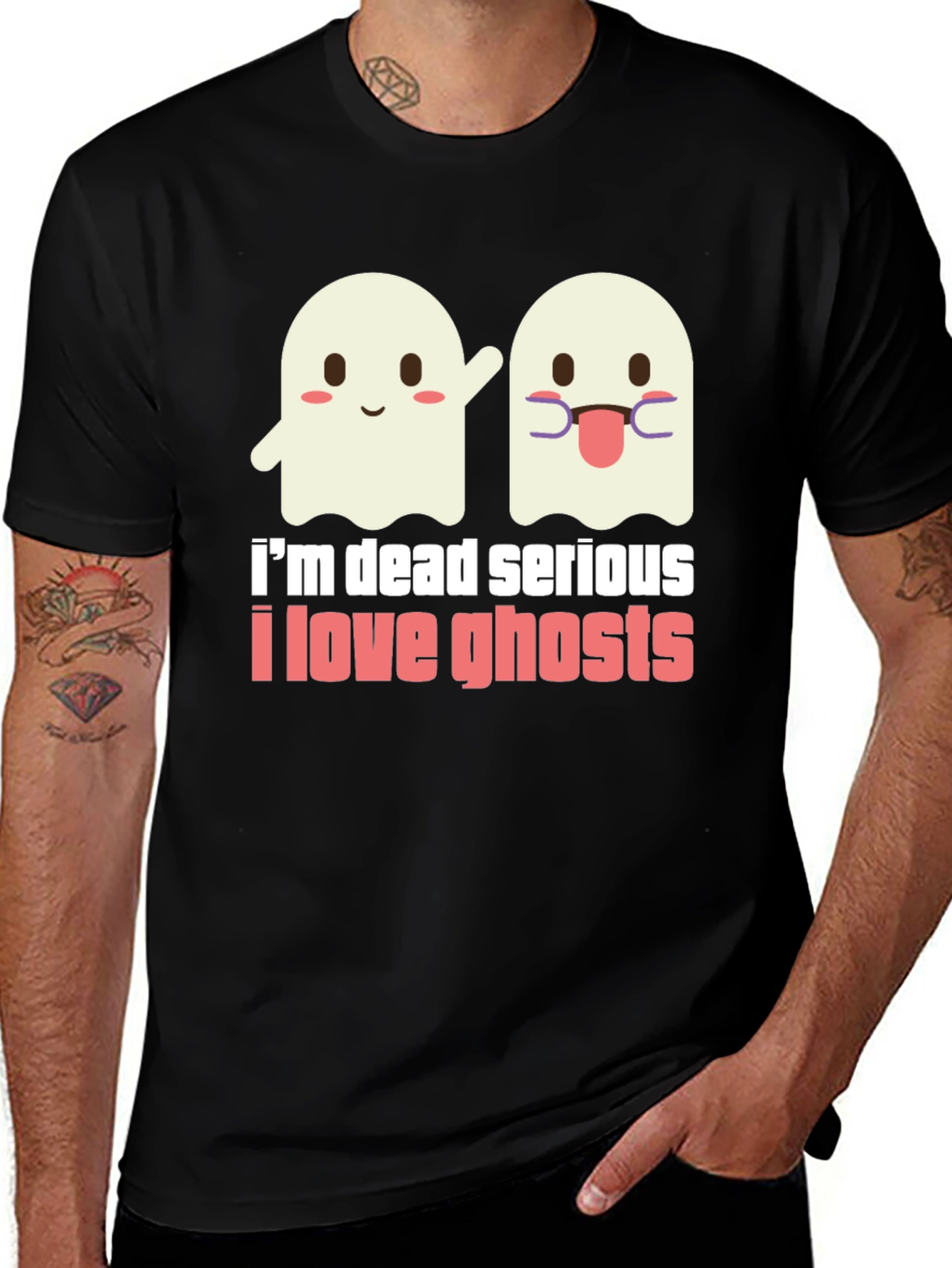 Variant 7 of Ghost Humor T-Shirt - I'm Dead Serious I Love Ghosts