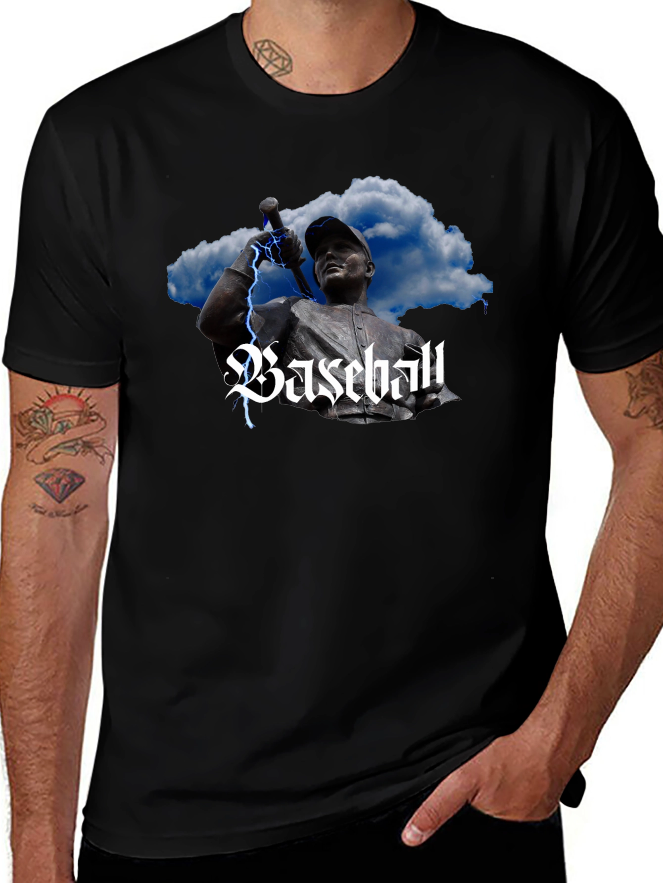 Variant 5 of Baseball Lightning T-Shirt