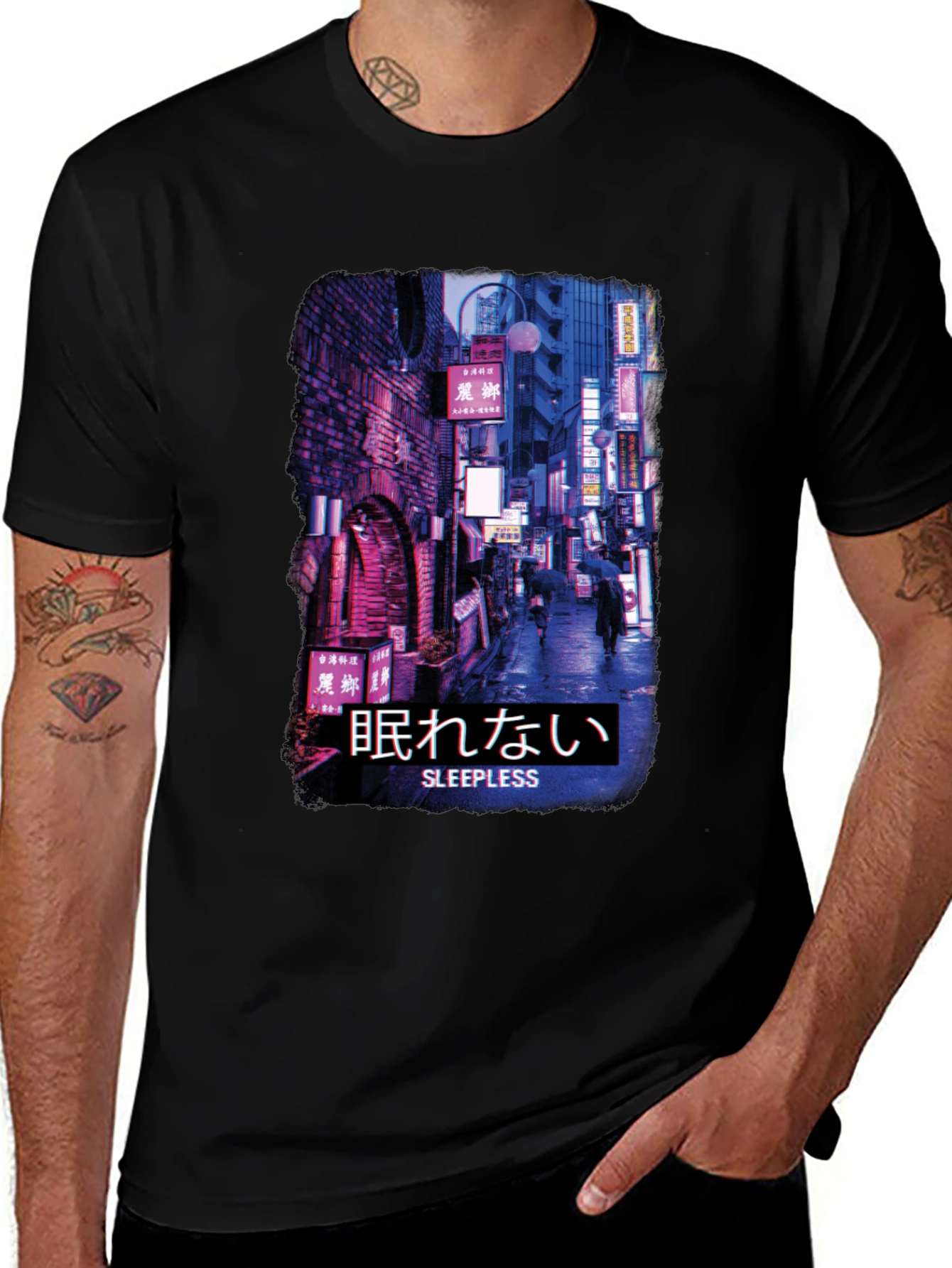 Sleepless Tokyo Streetwear T-Shirt - Urban Style