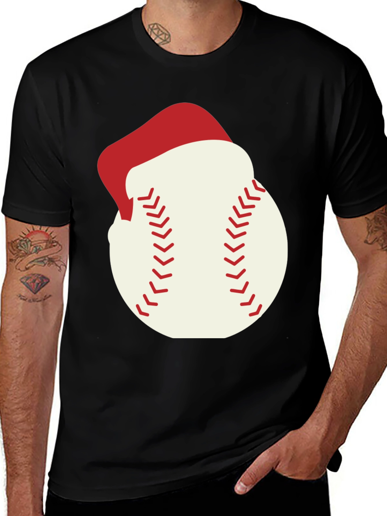 Variant 14 of Festive Baseball T-Shirt