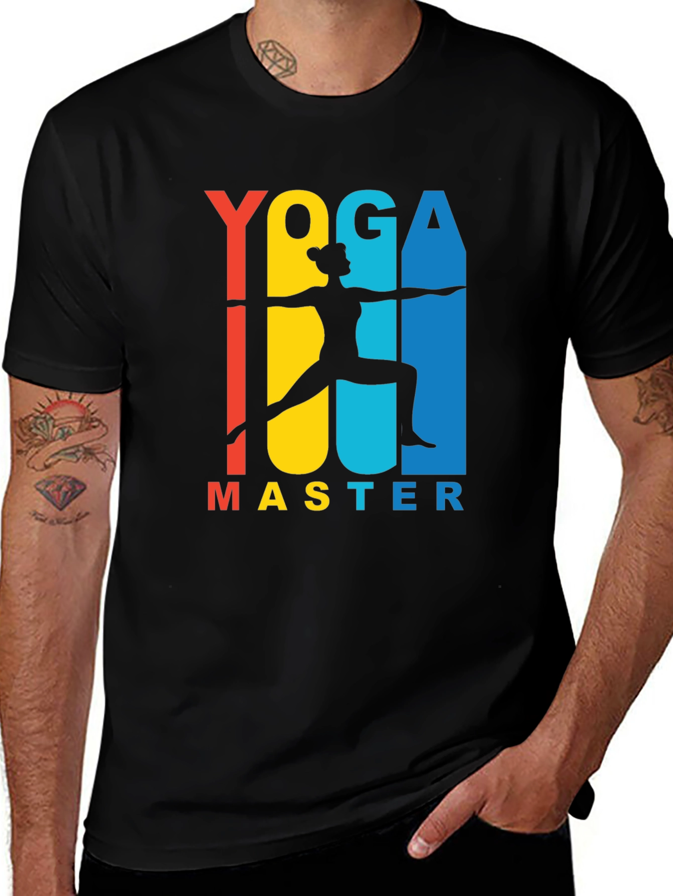Variant 23 of Yoga Master Black T-Shirt