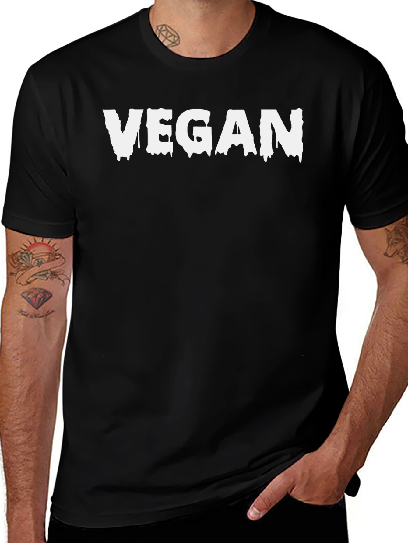 Variant 21 of Vegan Drip Graphic T-Shirt - Stylish & Comfortable