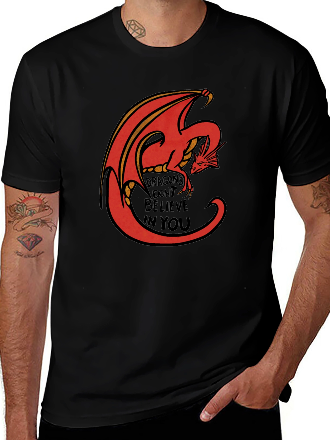 Variant 20 of Dragon's Belief Black Graphic T-Shirt