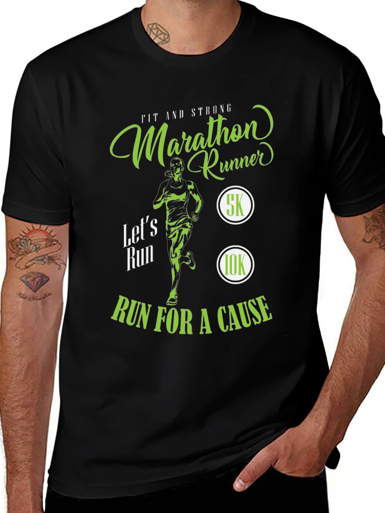 Variant 25 of Marathon Runner T-Shirt - Run For A Cause!