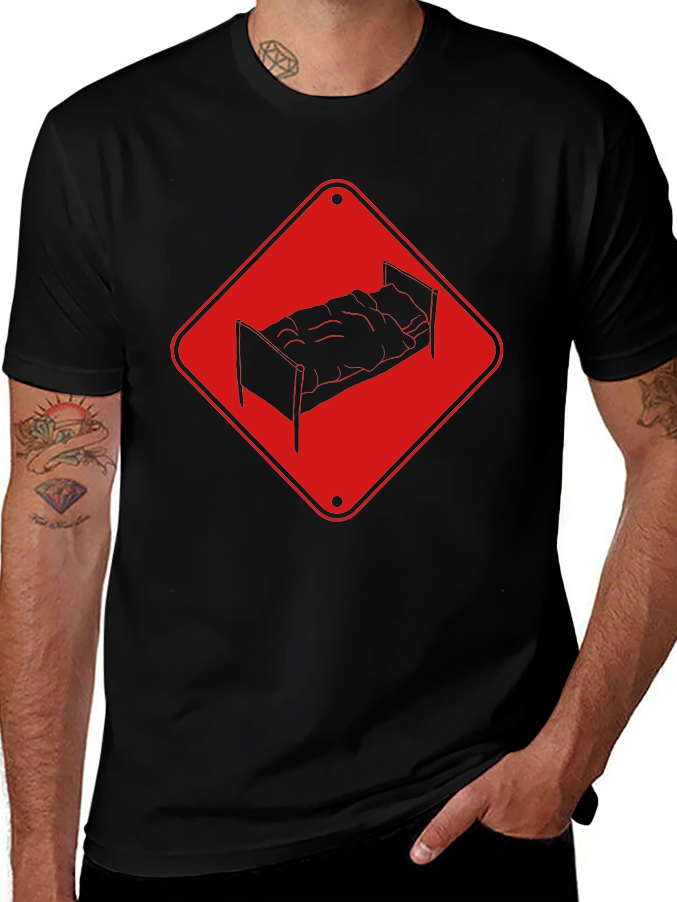 Variant 6 of Warning: Sleep Zone Ahead T-Shirt