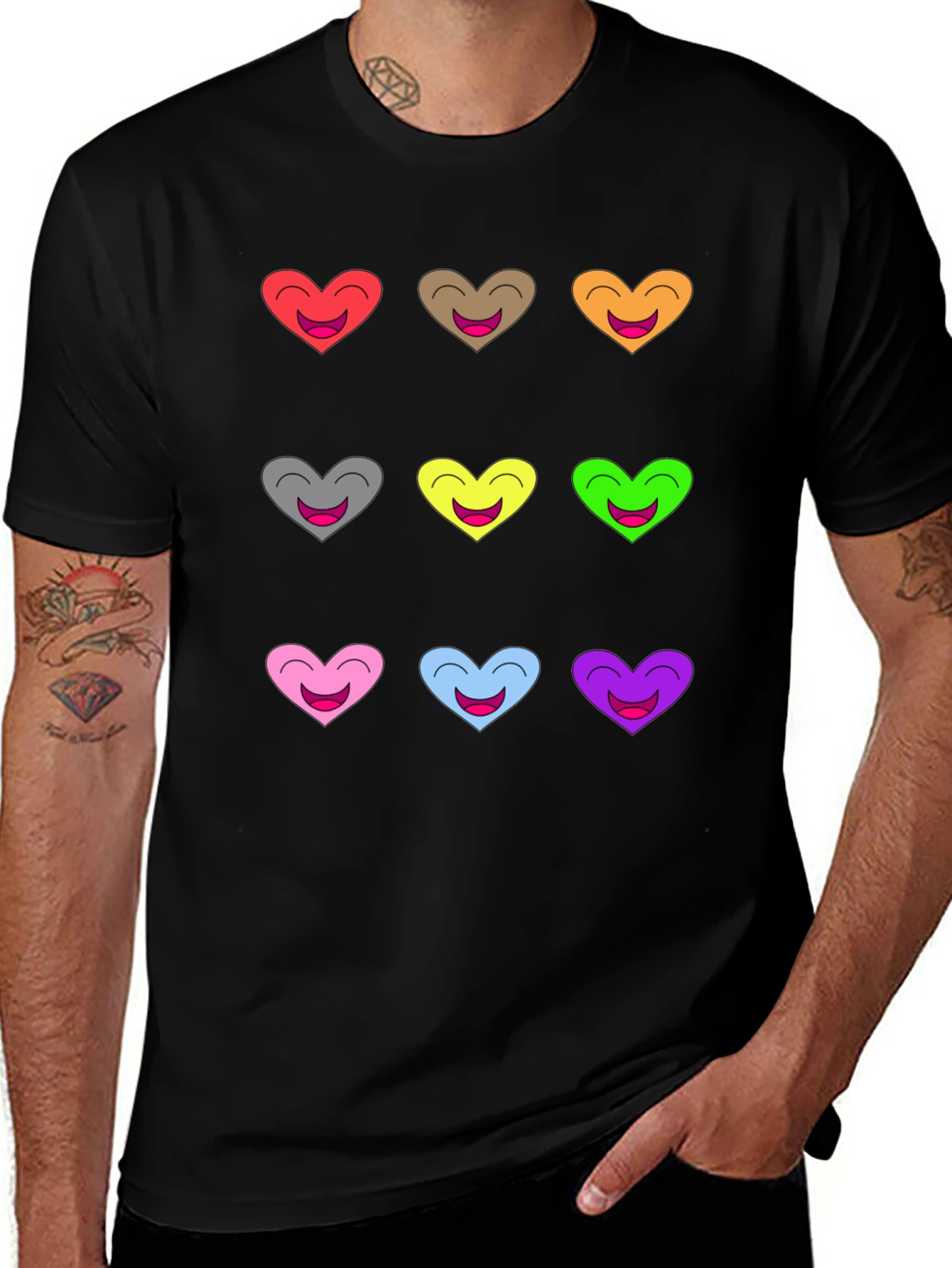 Variant 2 of Smiling Hearts T-Shirt