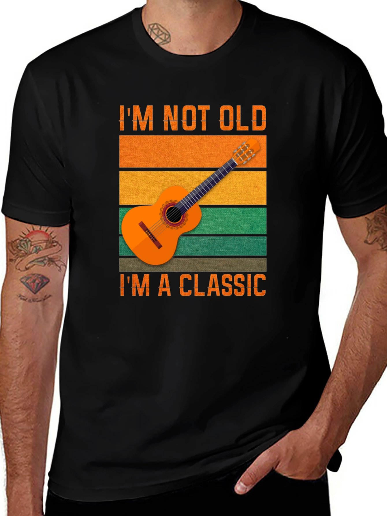 Variant 20 of I'm Not Old I'm A Classic Guitar T-Shirt