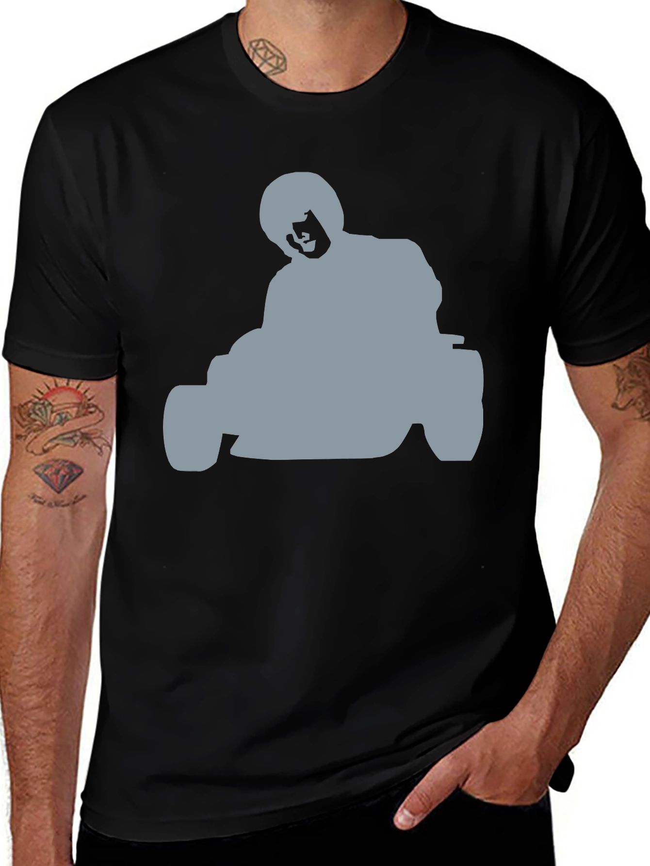 Variant 2 of Go-Karting Silhouette Tee - Racing Fan Apparel