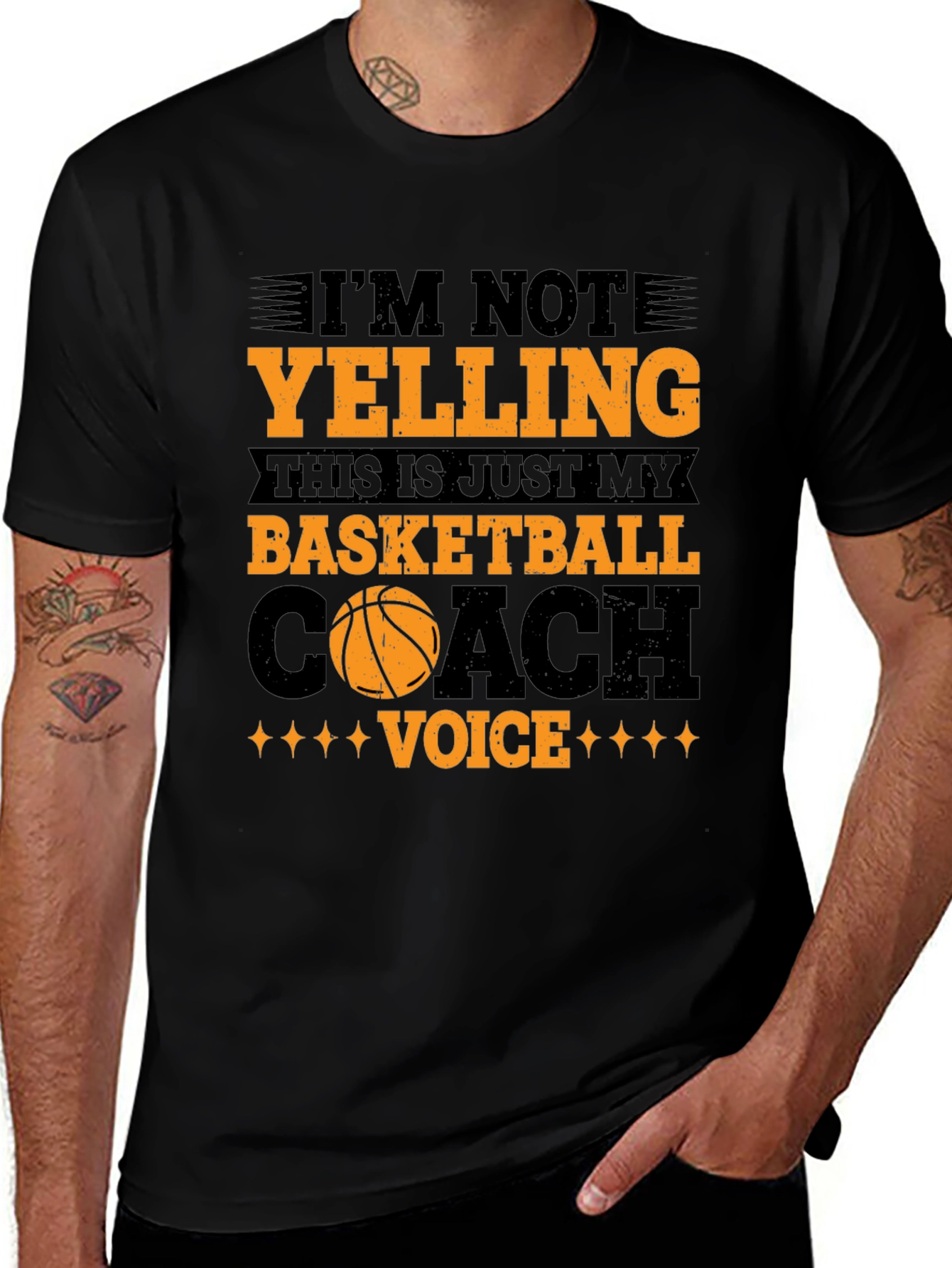 Variant 16 of Basketball Coach Voice T-Shirt