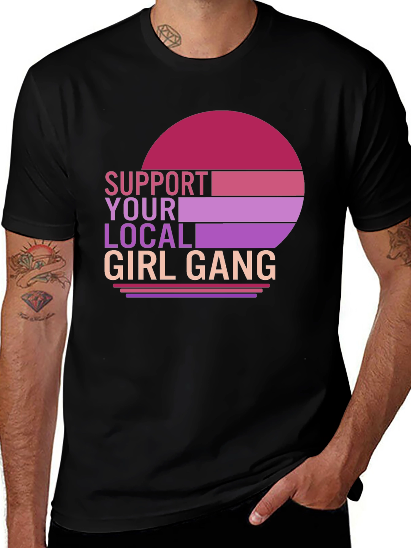 Variant 15 of Support Your Local Girl Gang T-Shirt