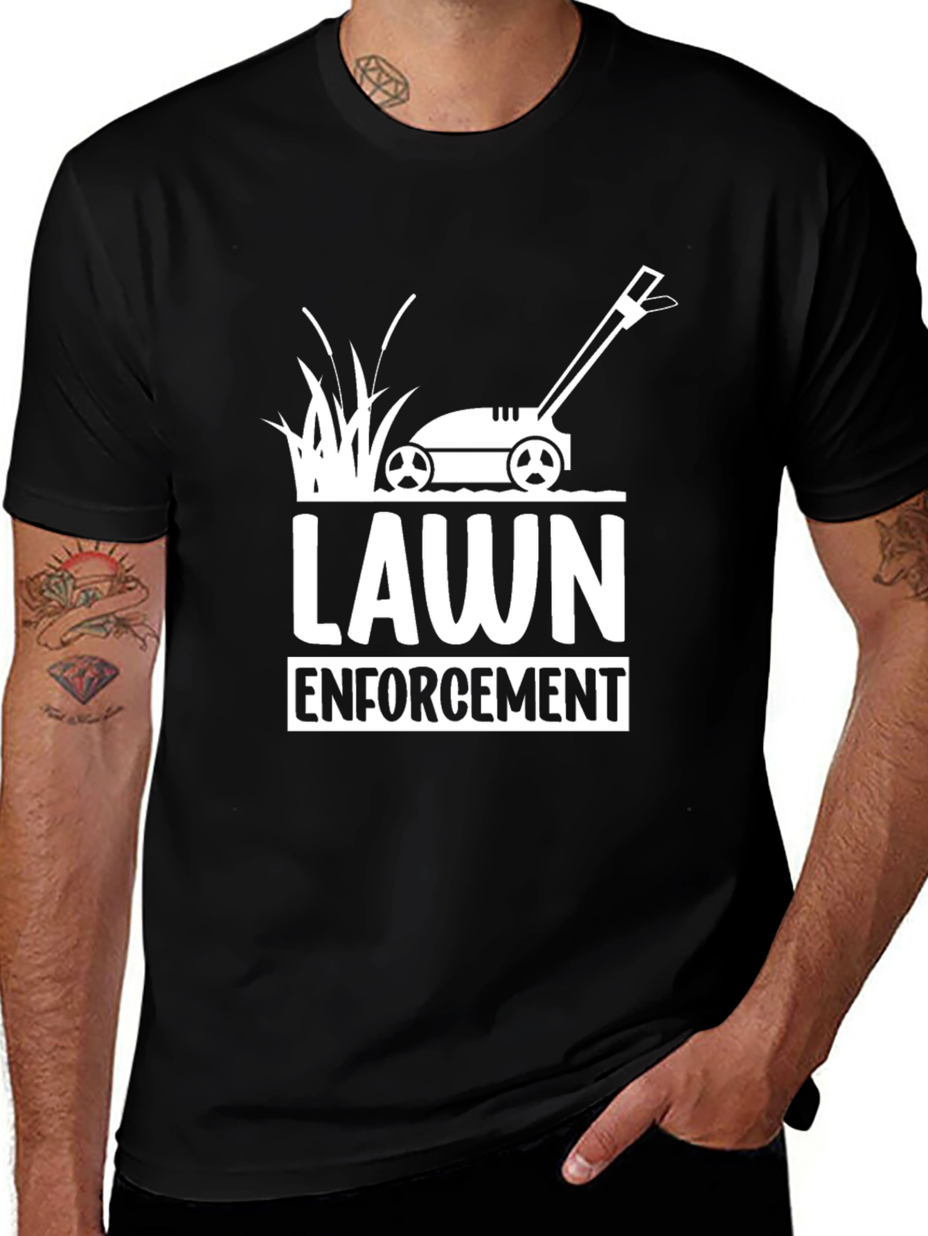 Lawn Enforcement T-Shirt - Funny Gardening Tee