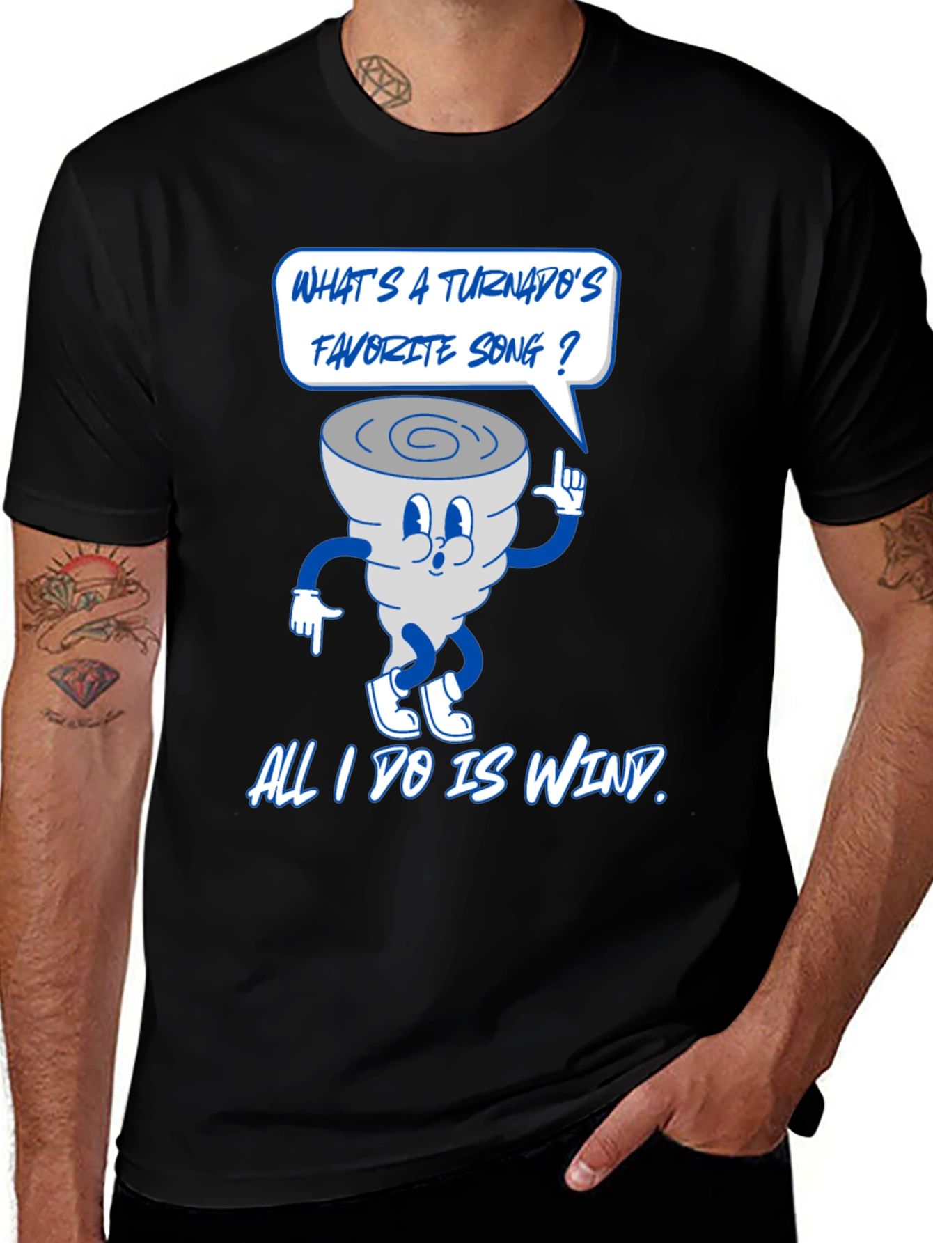 Variant 16 of Funny Tornado Pun Graphic T-Shirt