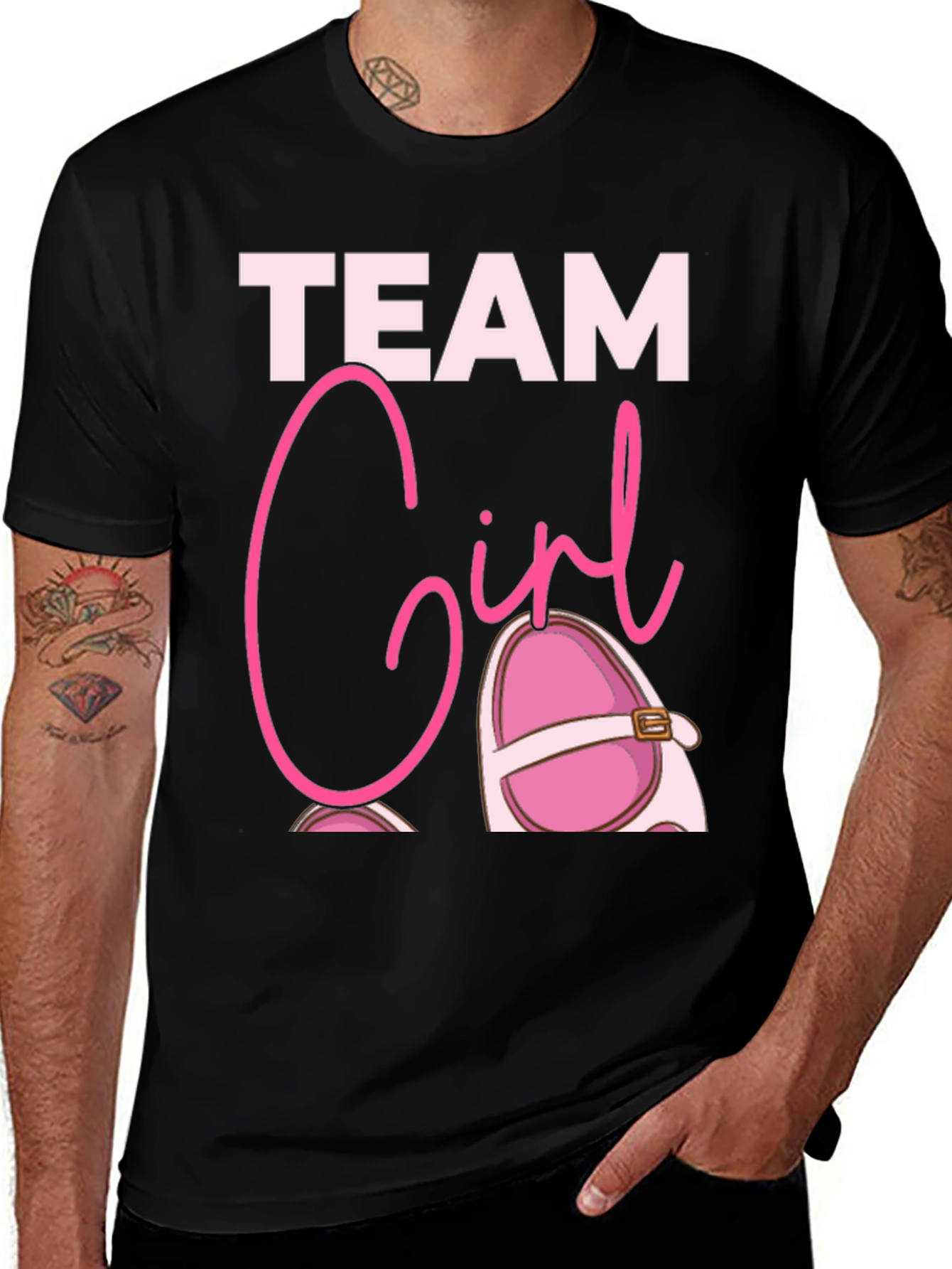 Variant 23 of Team Girl Baby Shower T-Shirt