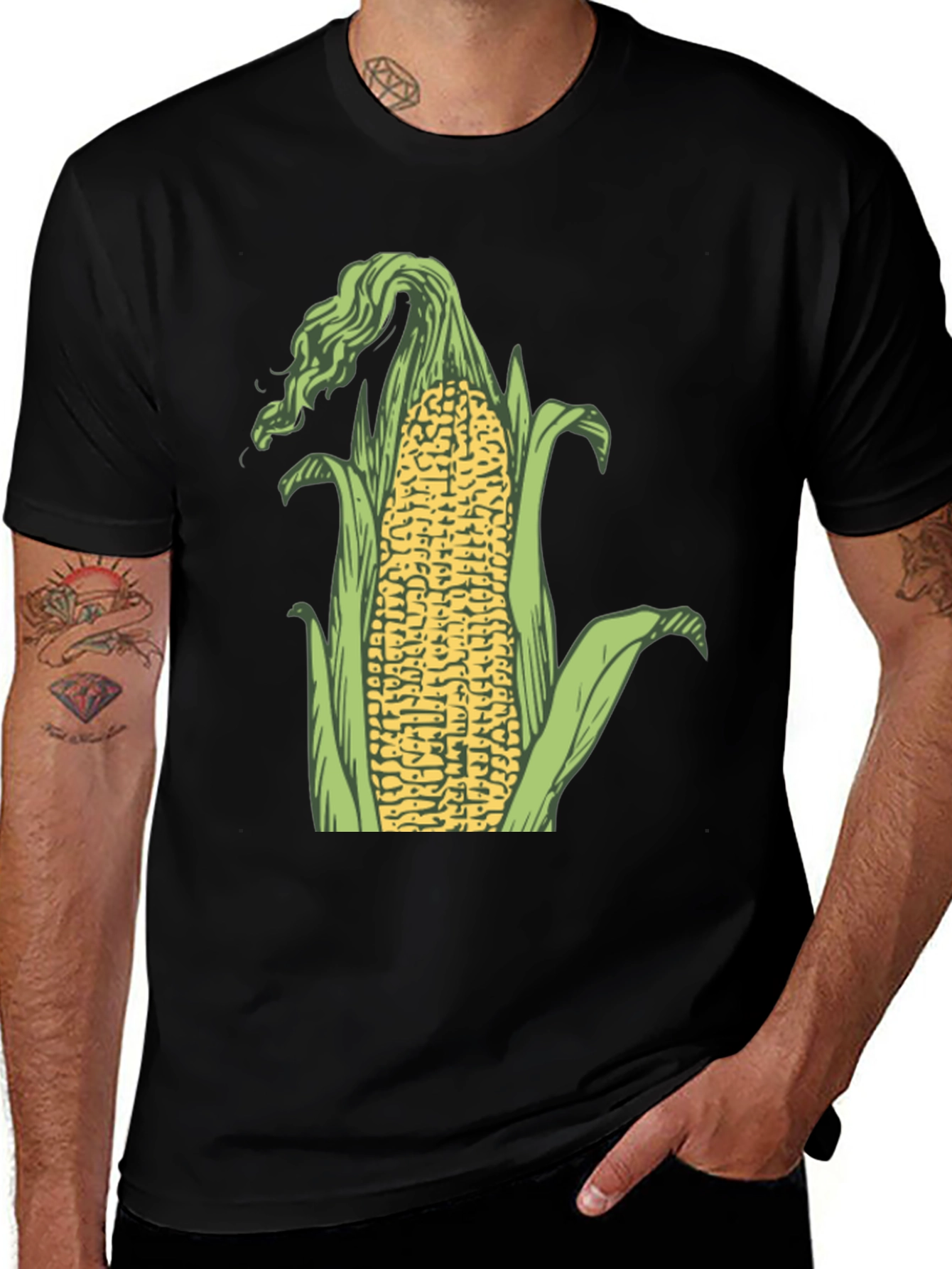 Variant 18 of Corn Graphic Tee - Farm Fresh Style