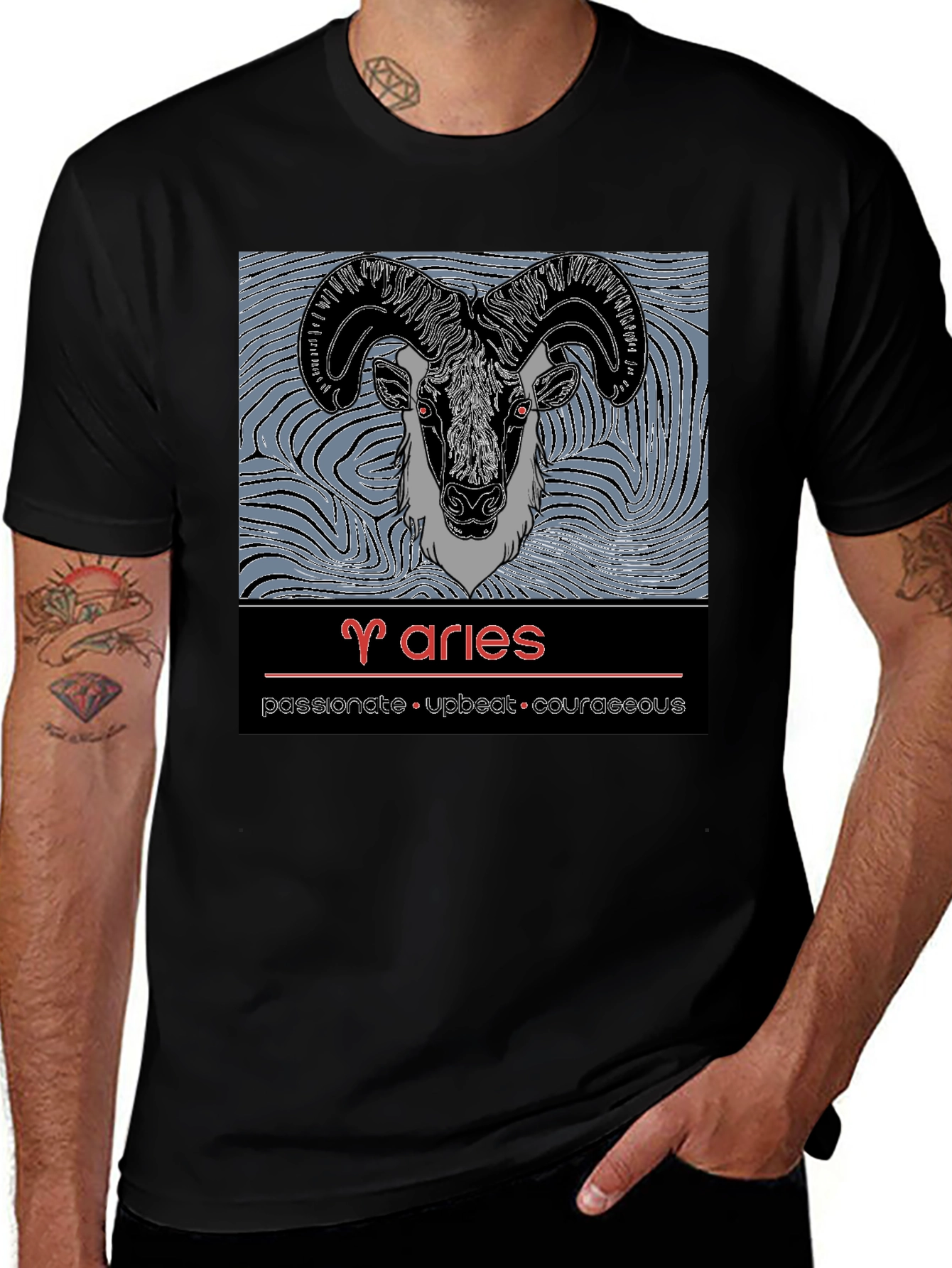 Variant 9 of Aries Zodiac T-Shirt