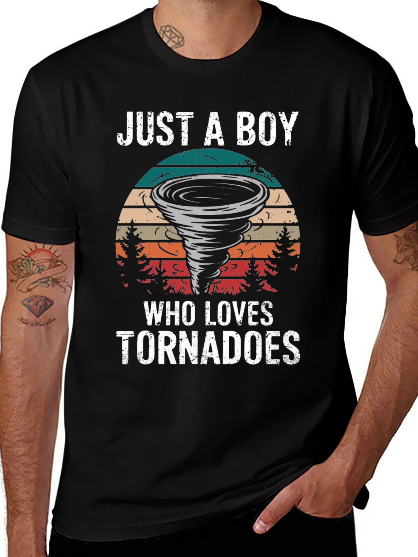 Variant 6 of Just a Boy Who Loves Tornadoes T-Shirt