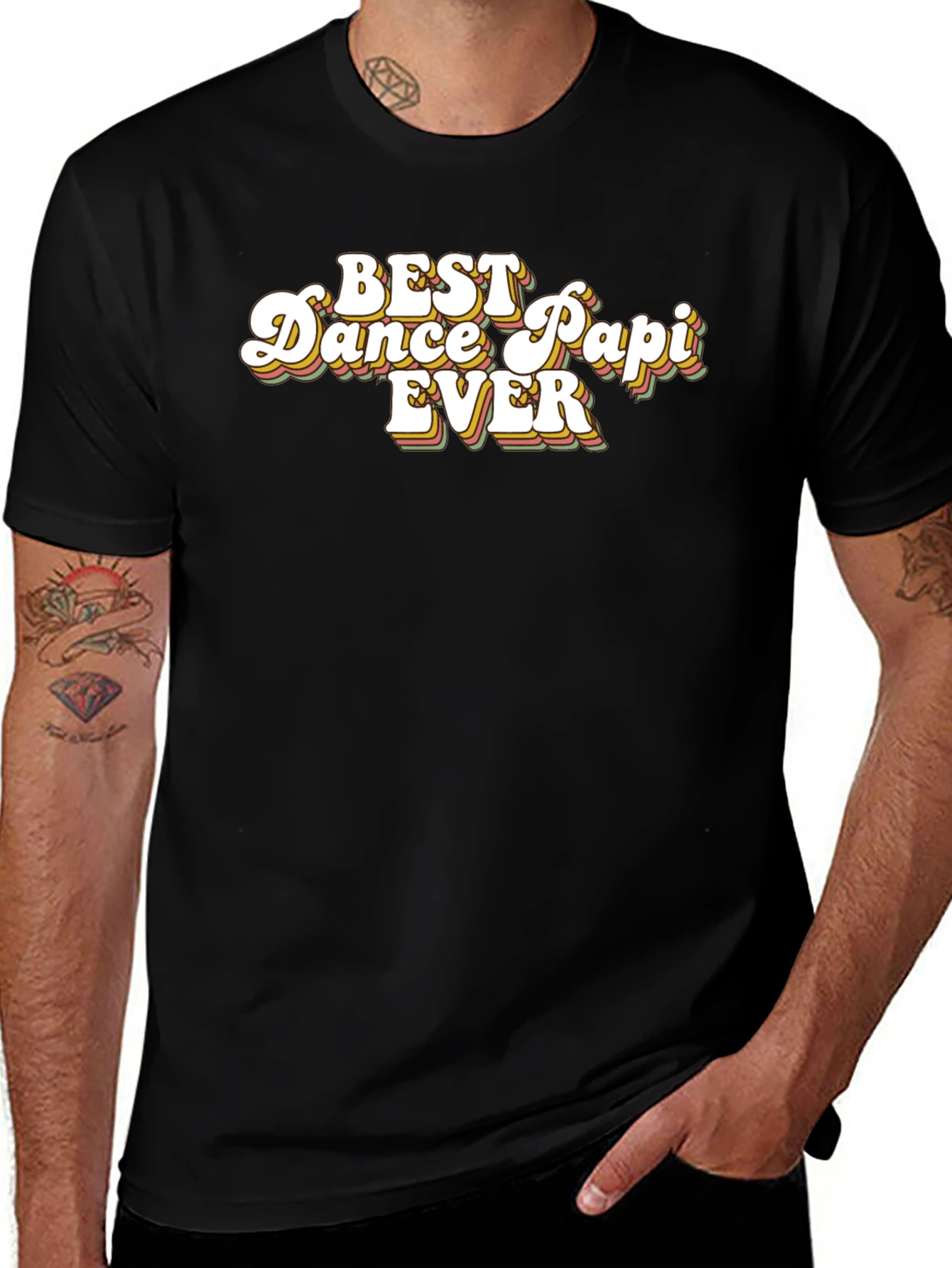Variant 29 of Best Dance Papi Ever T-Shirt - Retro Style