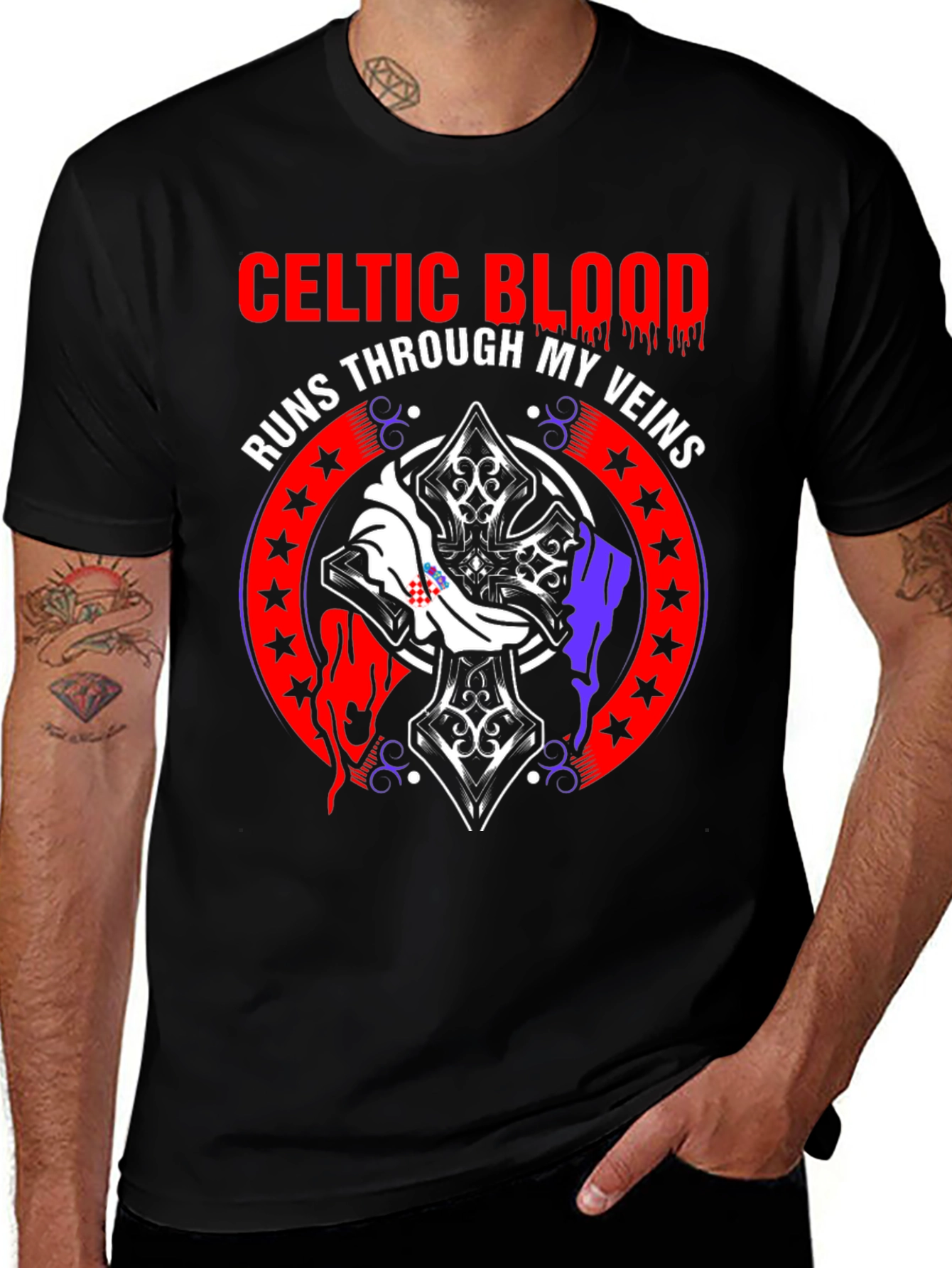 Celtic Blood T-Shirt: Runs Through My Veins