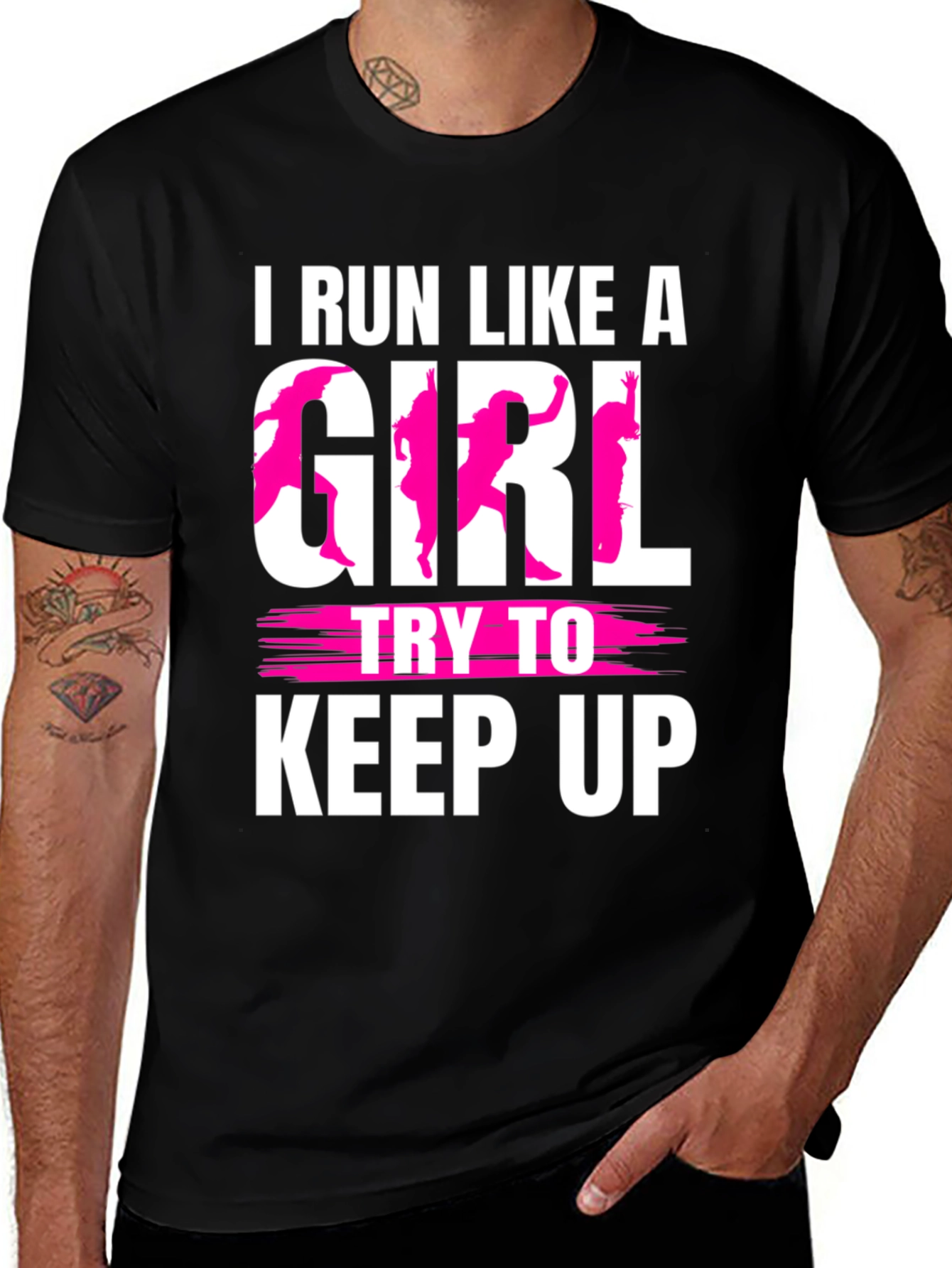 Variant 21 of I Run Like a Girl T-Shirt