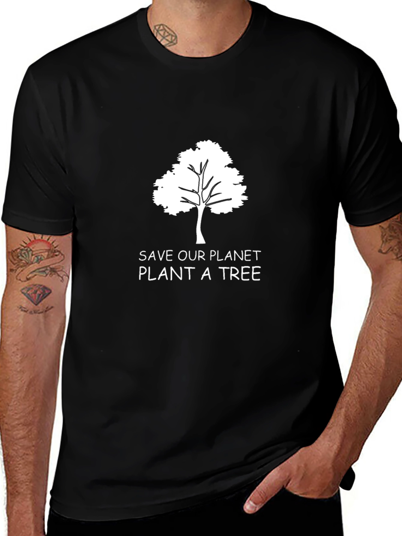 Variant 30 of Eco-Friendly 'Save Our Planet' Graphic Tee
