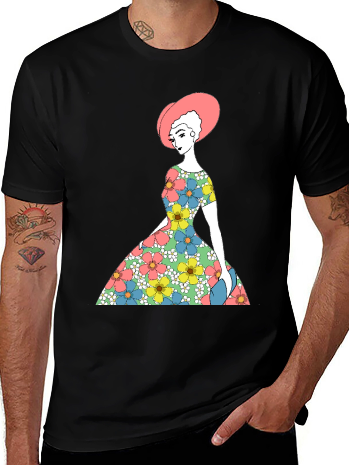Variant 26 of Floral Dress Graphic T-Shirt