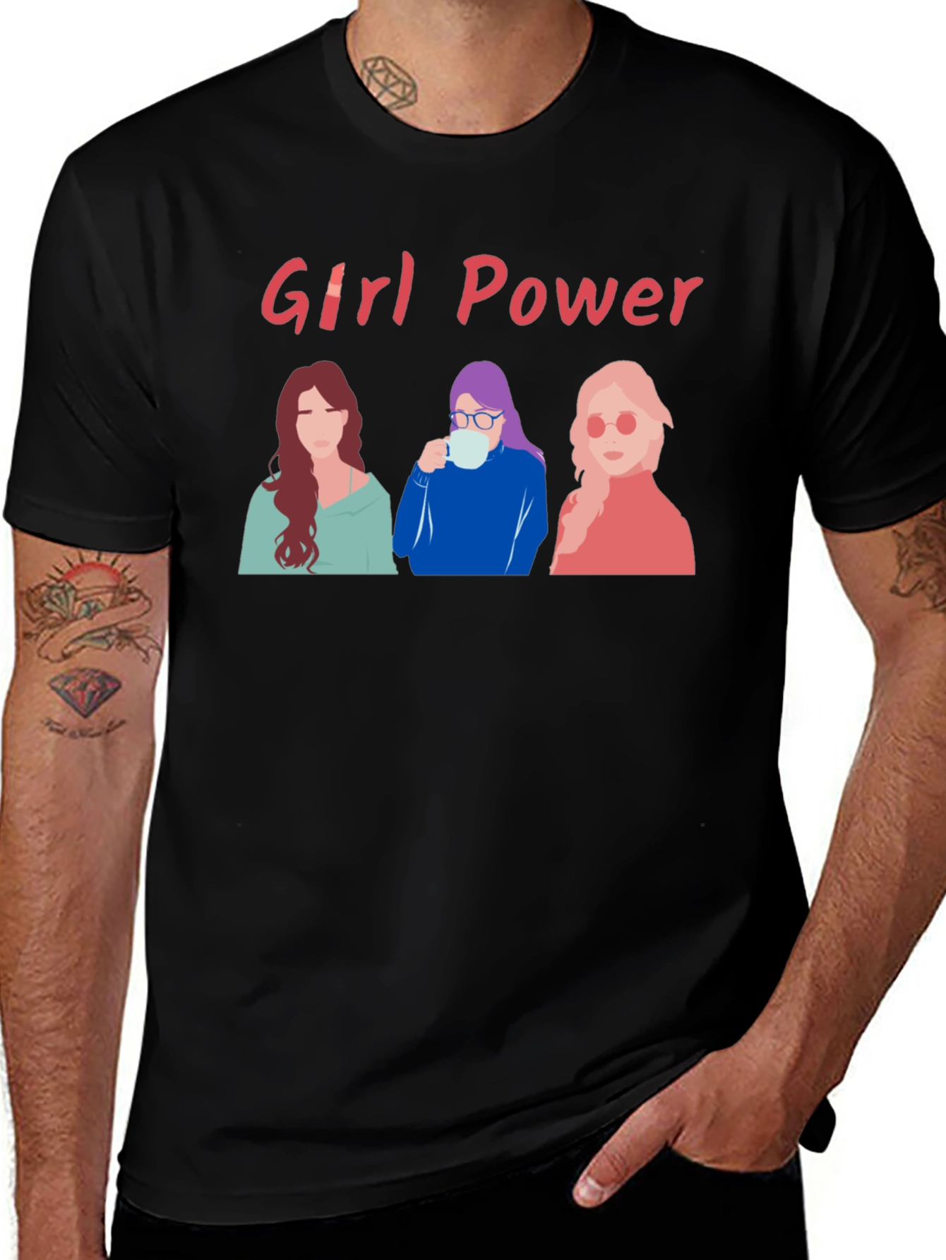 Variant 30 of Girl Power Graphic Tee - Empowering Women's T-Shirt
