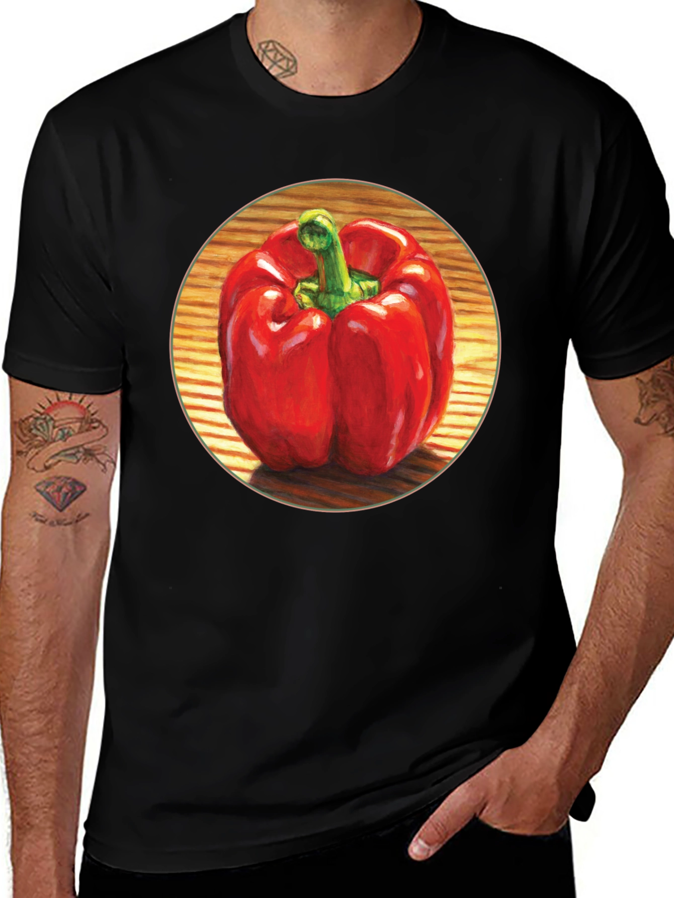 Variant 10 of Red Pepper Graphic Tee - Bold & Unique Style
