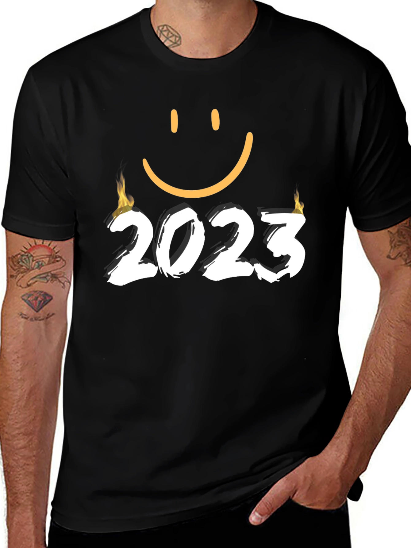 Variant 14 of Smiley Face 2023 Graphic Tee