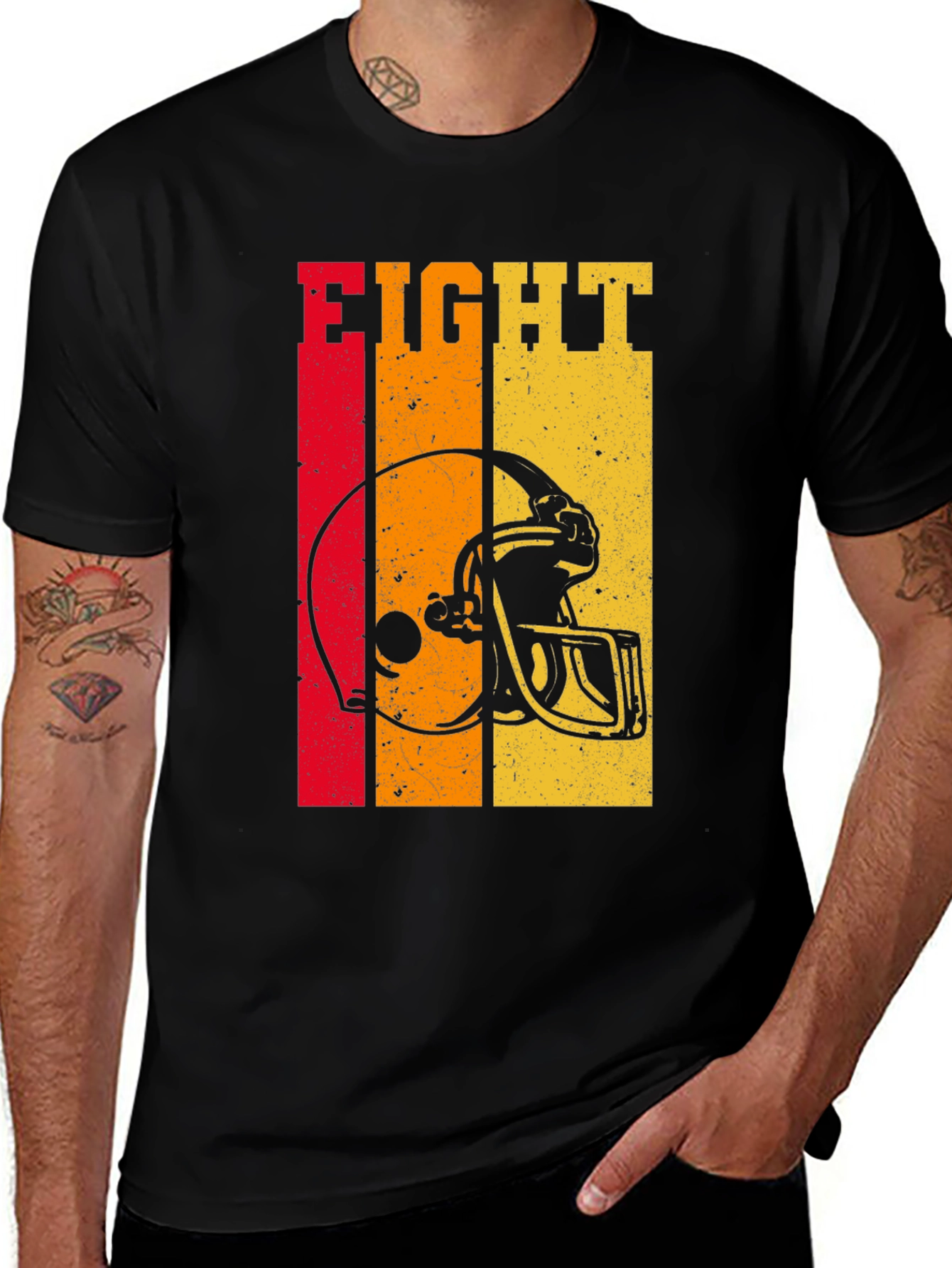 Variant 9 of Vintage Football Helmet T-Shirt - Eight Edition